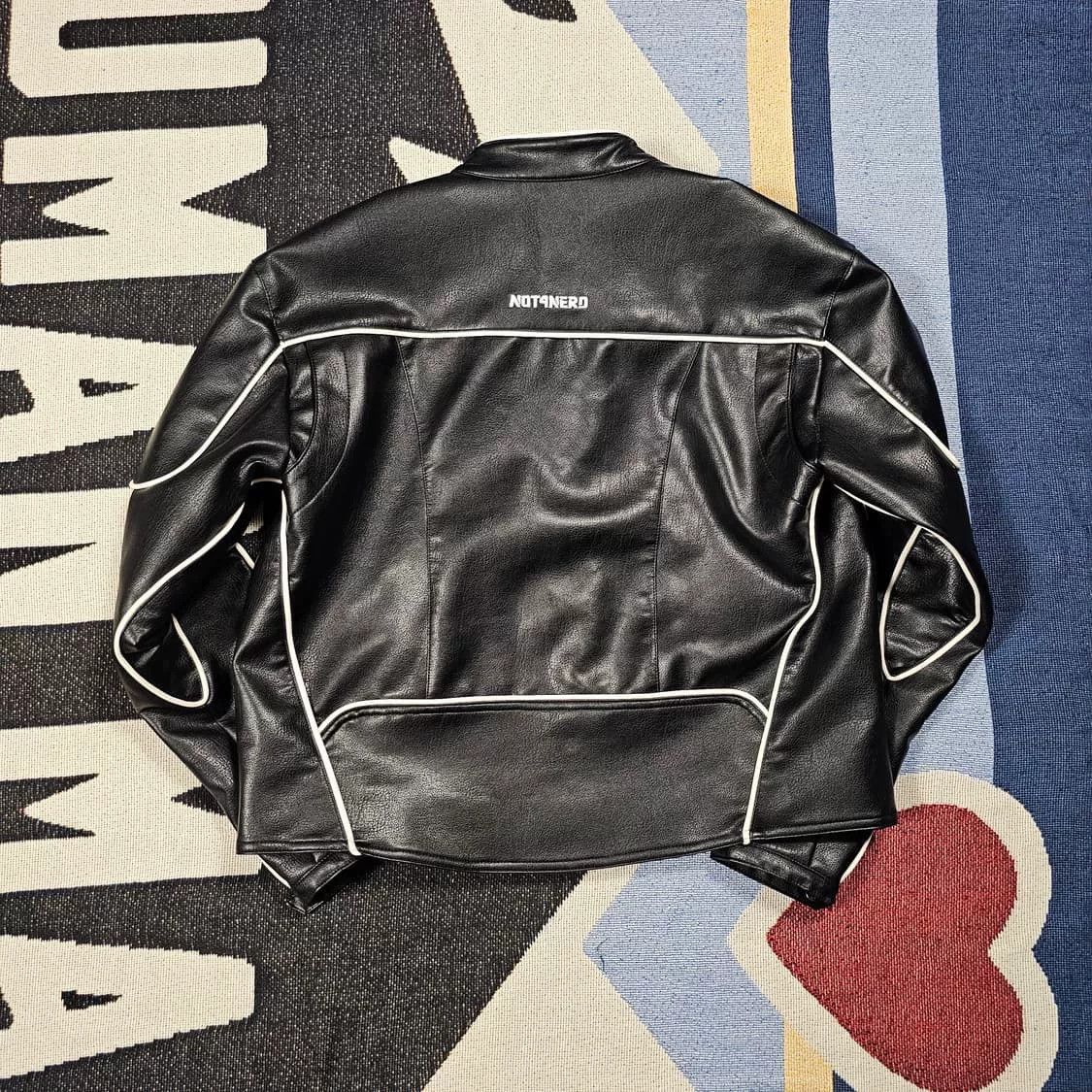 Vintage Knight Dark Leather Jacket Size US M / EU 48-50 / 2 - 2 Thumbnail