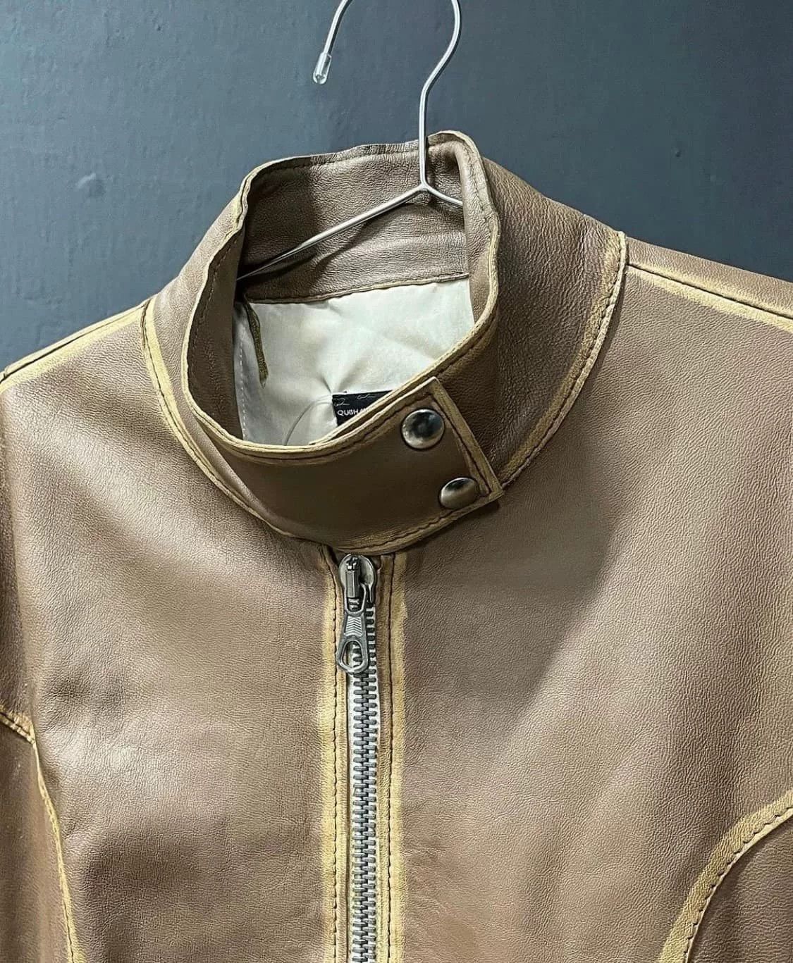 Vintage Vintage Margiela Style Leather Jacket Size US M / EU 48-50 / 2 - 3 Thumbnail