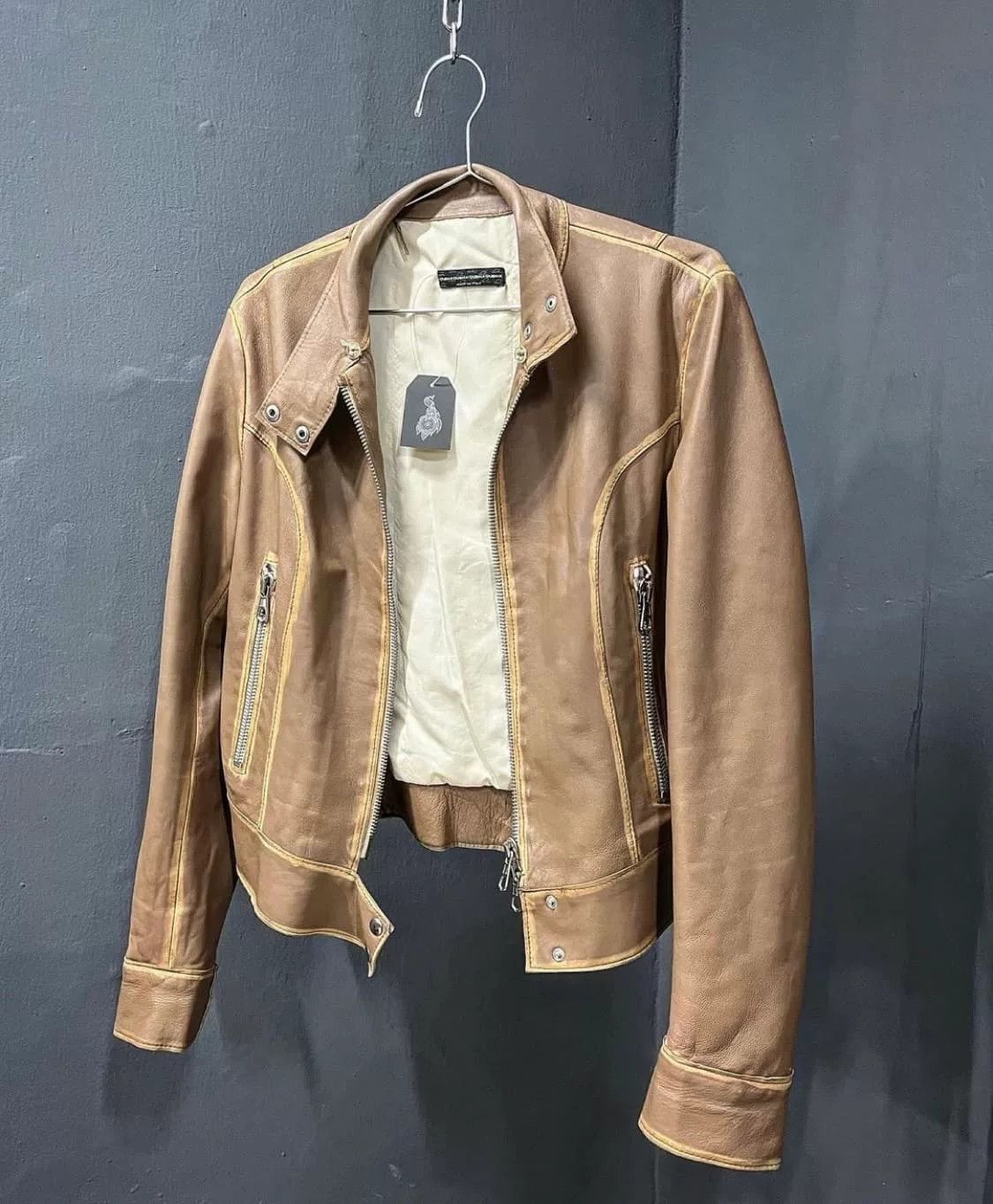 Vintage Vintage Margiela Style Leather Jacket Size US M / EU 48-50 / 2 - 2 Thumbnail