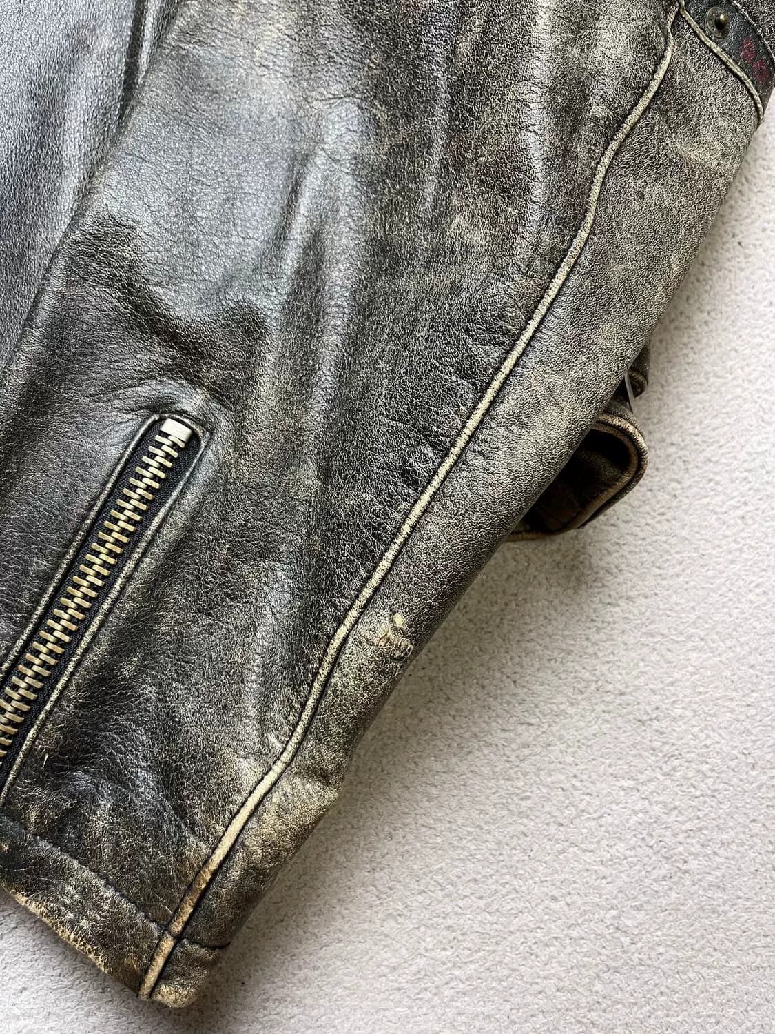 Vintage Vintage Distressed Leather Jacket Size US M / EU 48-50 / 2 - 3 Thumbnail