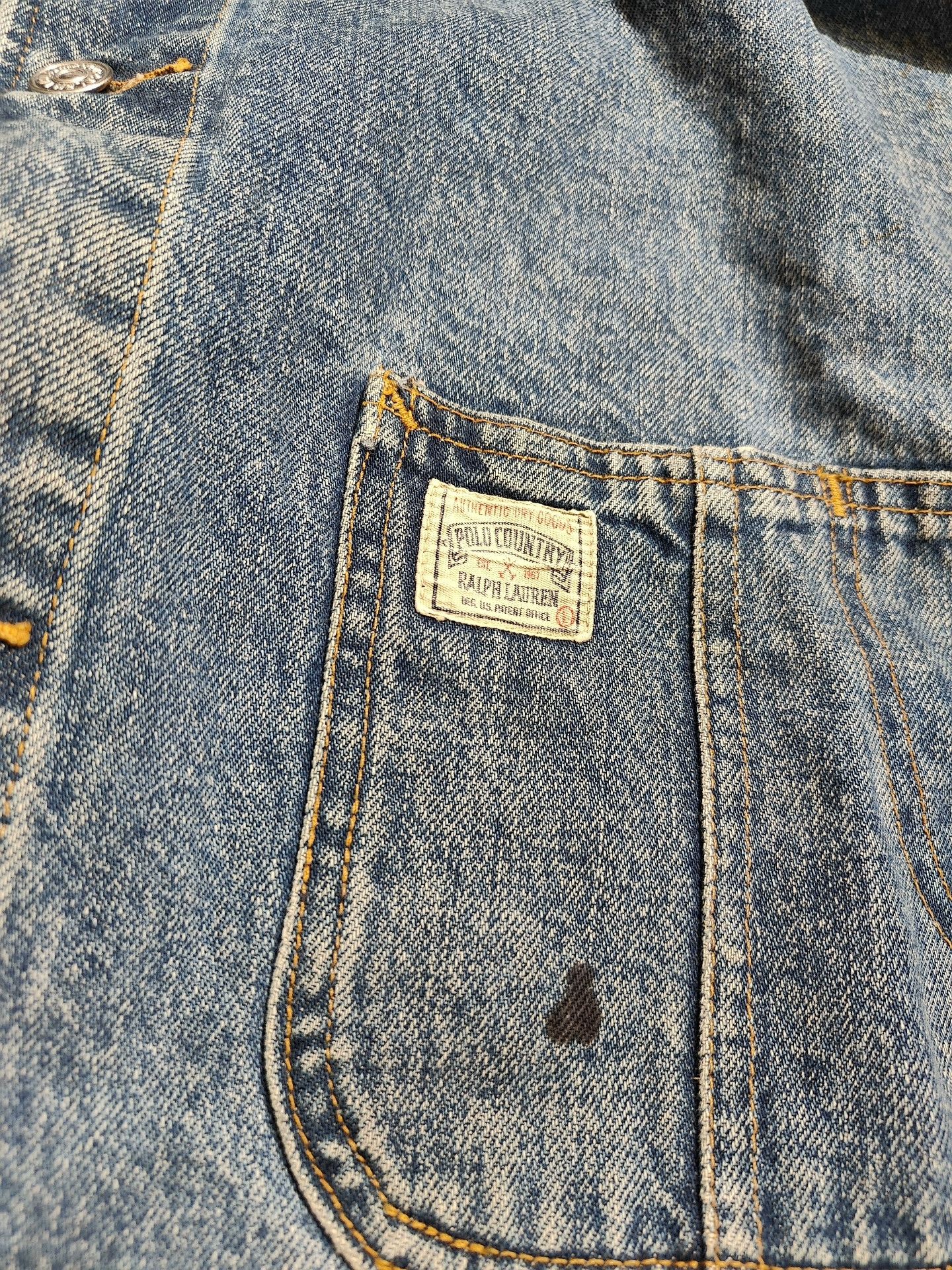 Vintage Vintage Polo Ralph Lauren Denim Jacket Size US L / EU 52-54 / 3 - 6 Thumbnail
