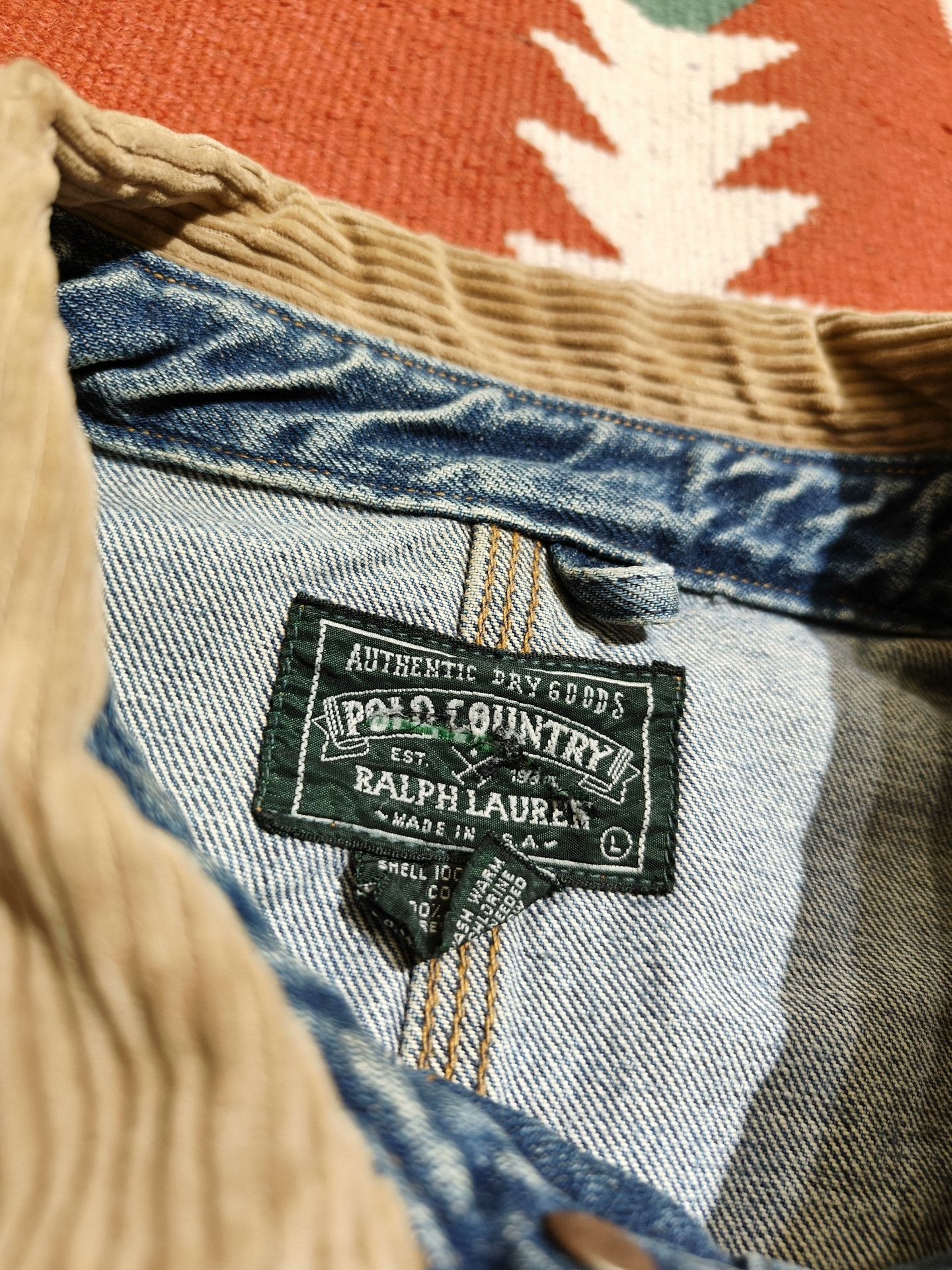 Vintage Vintage Polo Ralph Lauren Denim Jacket Size US L / EU 52-54 / 3 - 4 Thumbnail