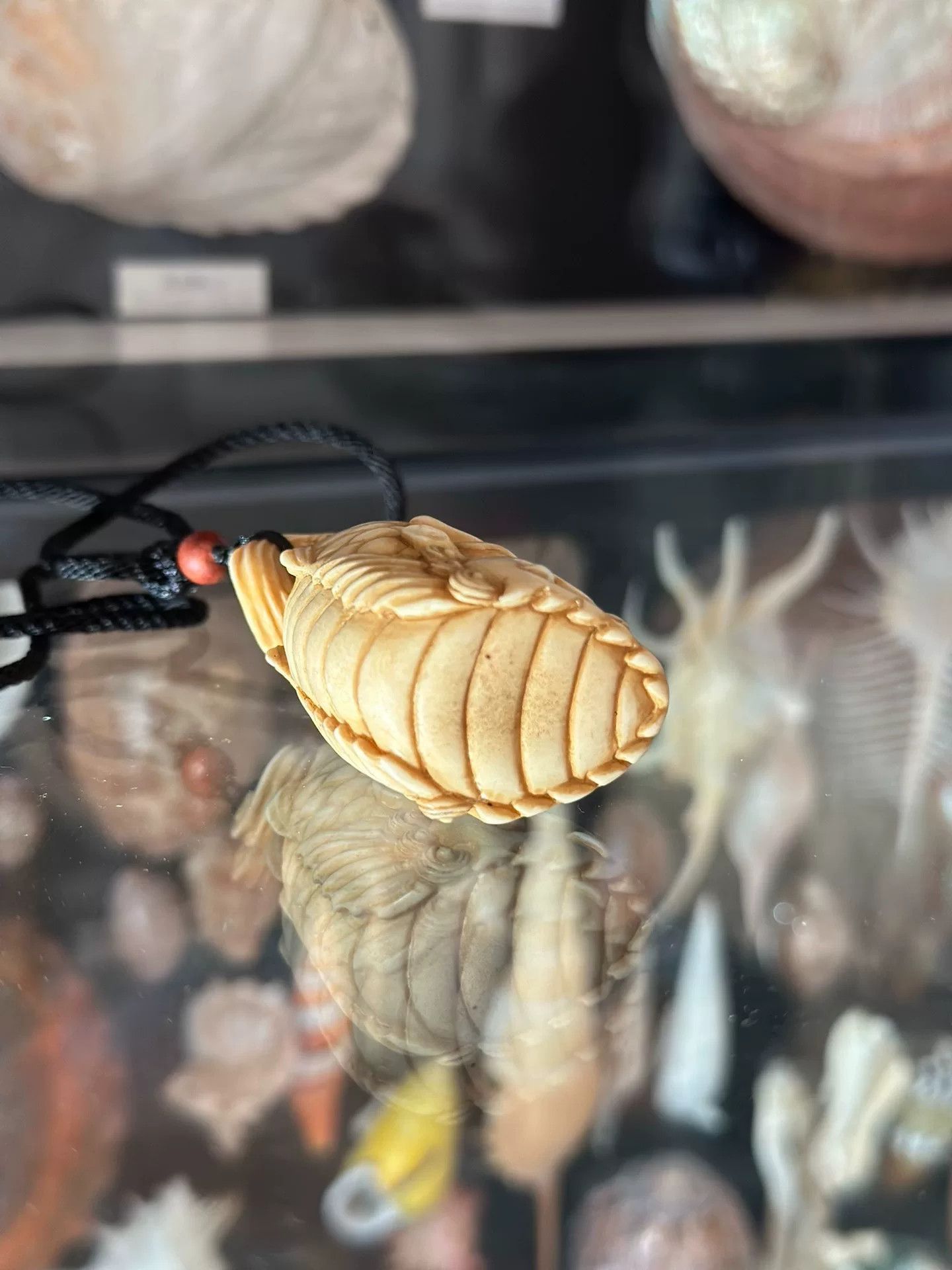 Other Antler Chiwen Carved Pendant Size ONE SIZE - 4 Thumbnail