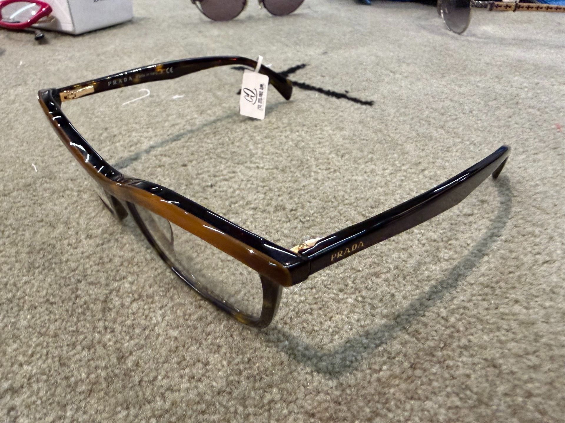 Prada Prada Women's Tortoiseshell Cat-Eye Glasses Size ONE SIZE - 2 Thumbnail