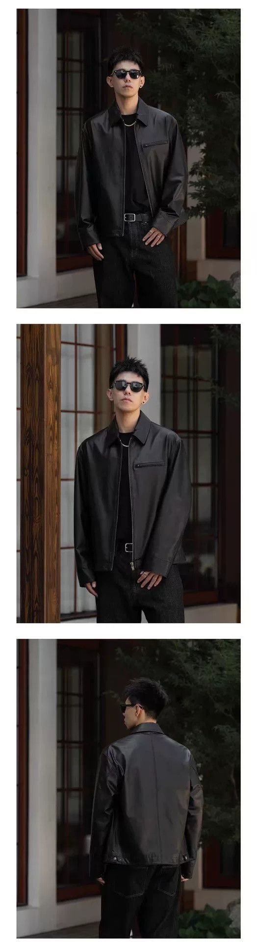 Other Massulti Black Cowhide Leather Jacket Size US XL / EU 56 / 4 - 6 Thumbnail