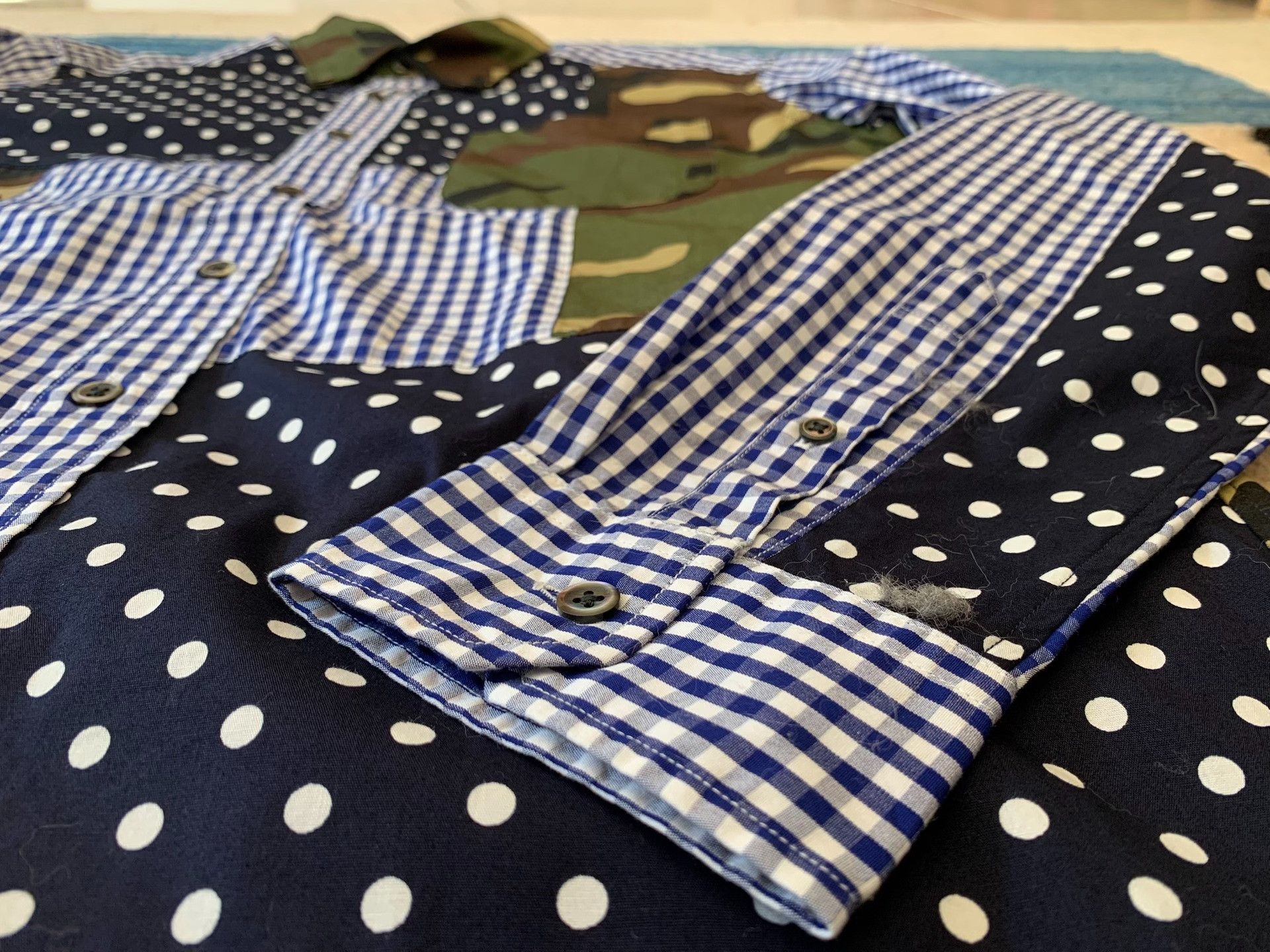 Sophnet. Sophnet Signature Camouflage Patchwork Shirt Size US L / EU 52-54 / 3 - 6 Thumbnail