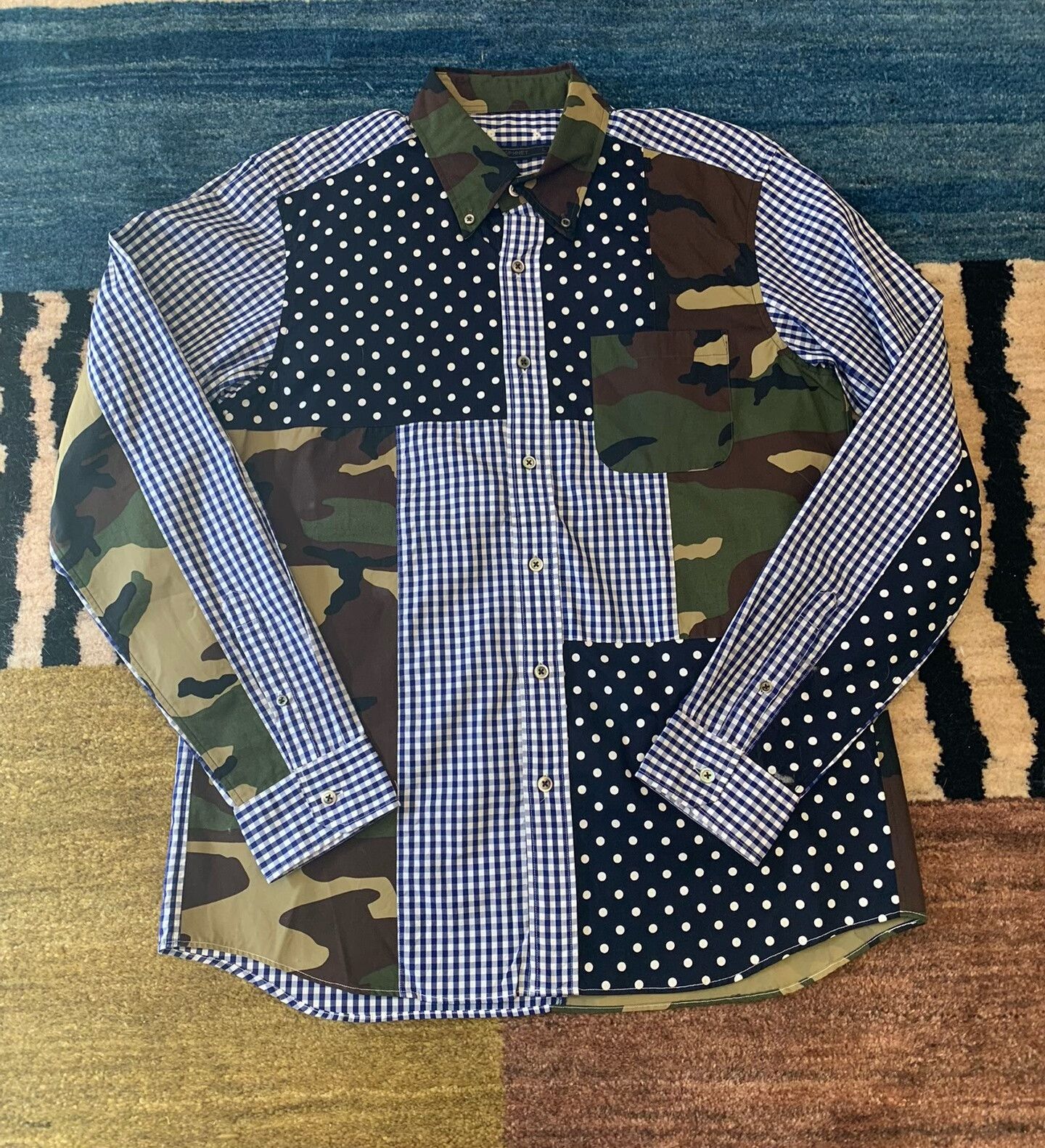 Sophnet. Sophnet Signature Camouflage Patchwork Shirt Size US L / EU 52-54 / 3 - 2 Thumbnail