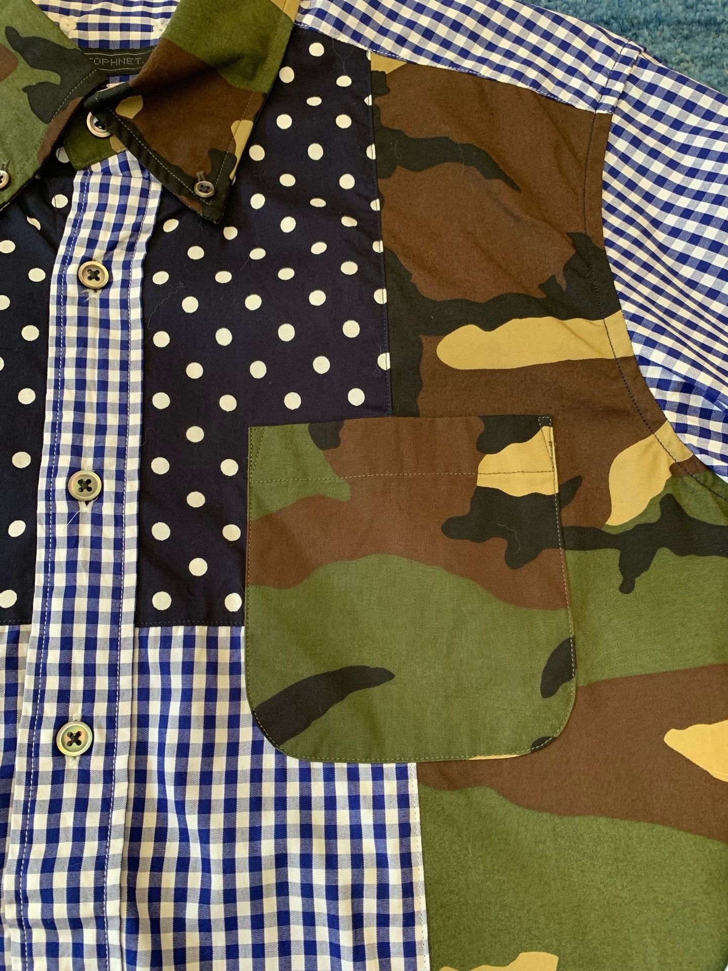Sophnet. Sophnet Signature Camouflage Patchwork Shirt Size US L / EU 52-54 / 3 - 5 Thumbnail