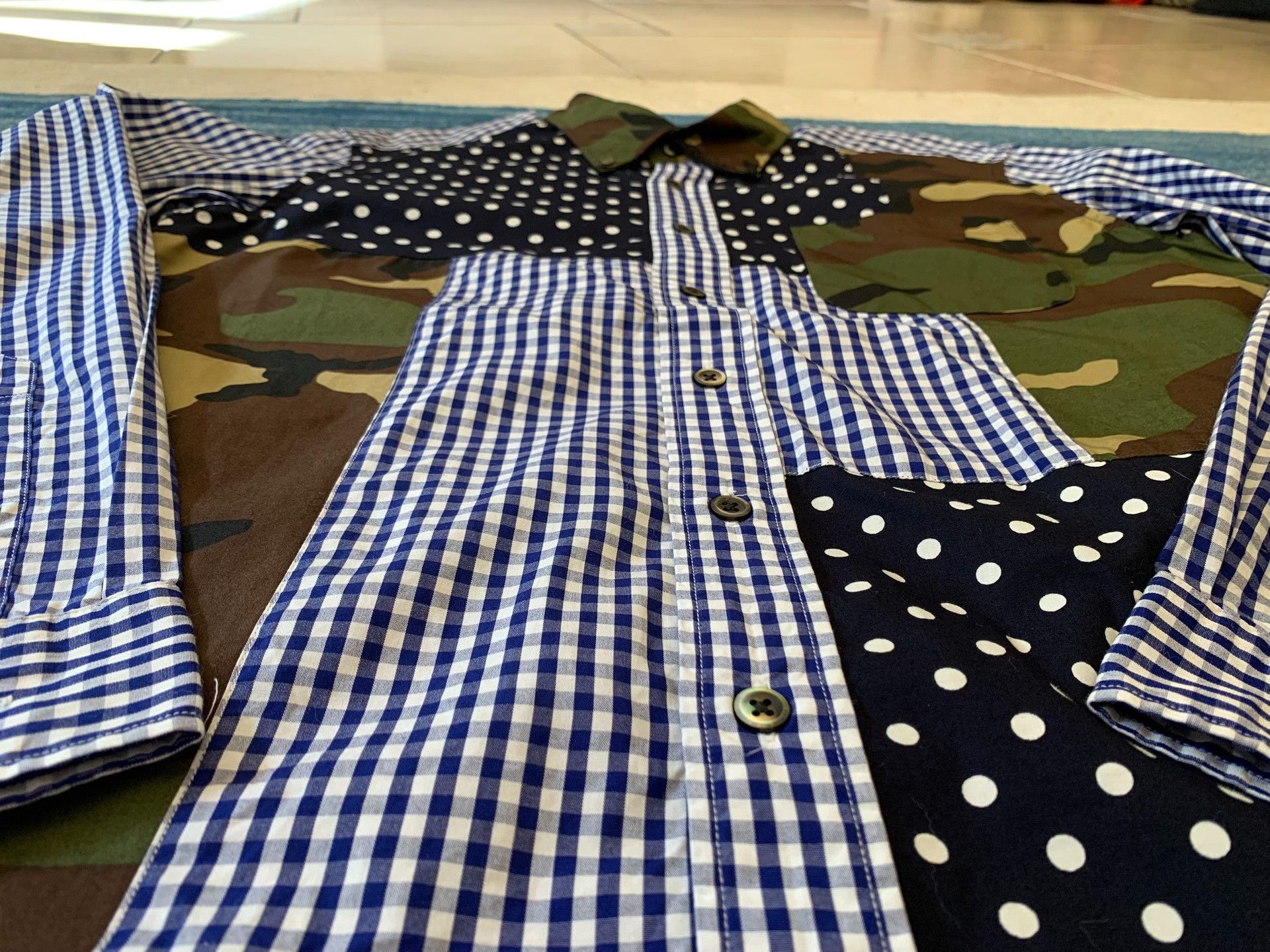 Sophnet. Sophnet Signature Camouflage Patchwork Shirt Size US L / EU 52-54 / 3 - 3 Thumbnail