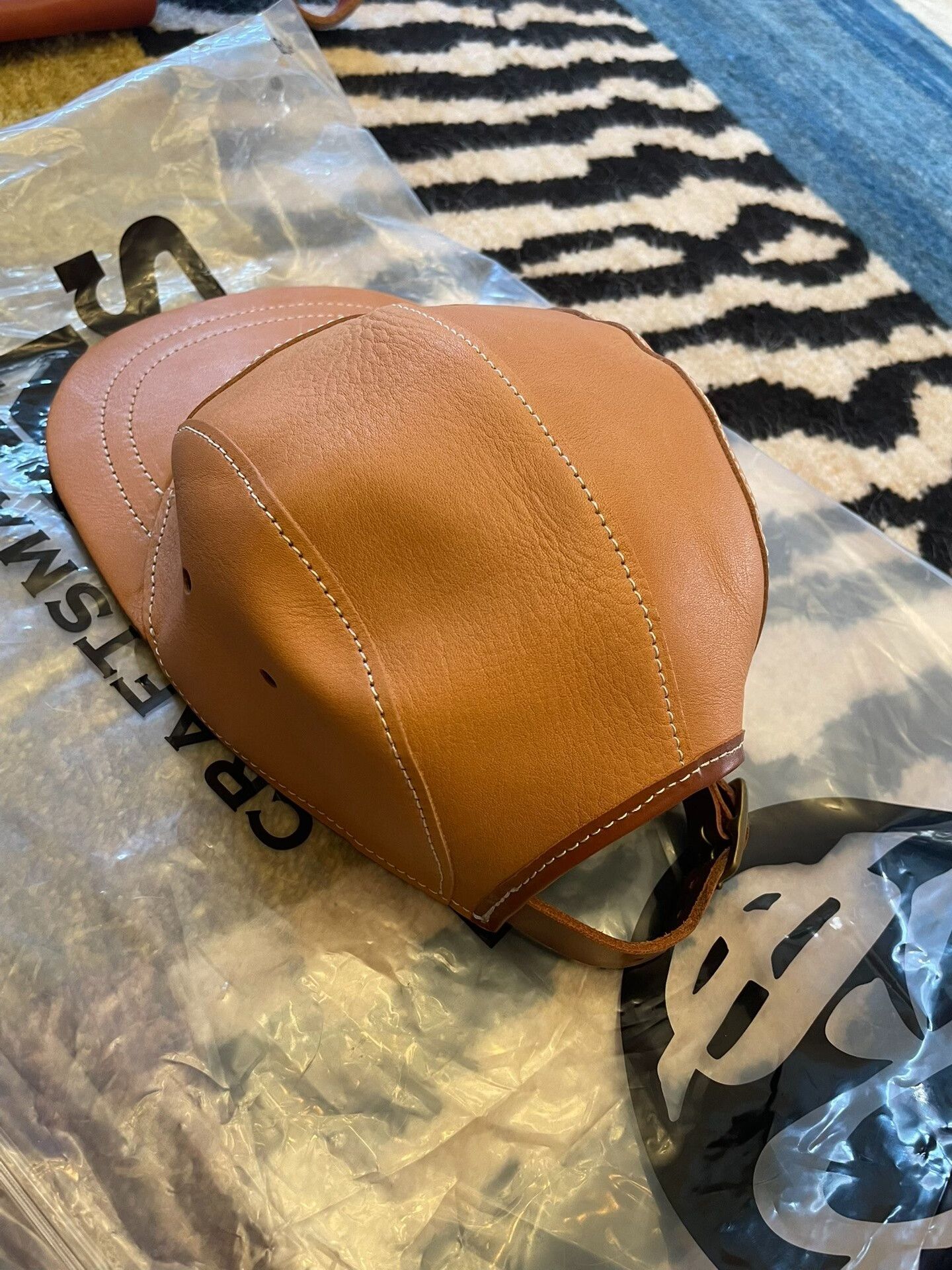 Other TENJIN WORKS Oak Leather Baseball Cap Size ONE SIZE - 3 Thumbnail