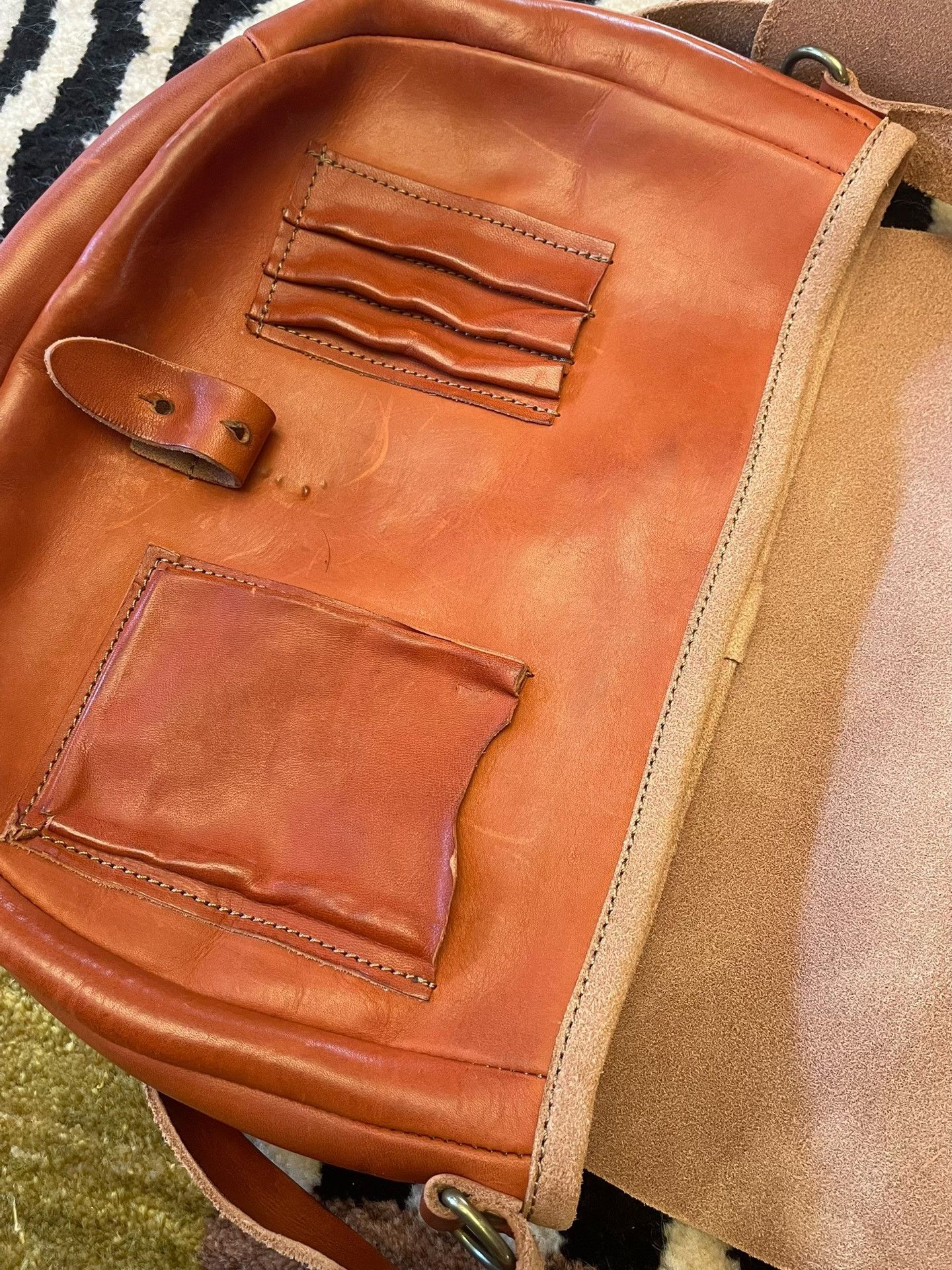 Other Handmade Japanese Oak Leather Shoulder Bag Size ONE SIZE - 7 Thumbnail