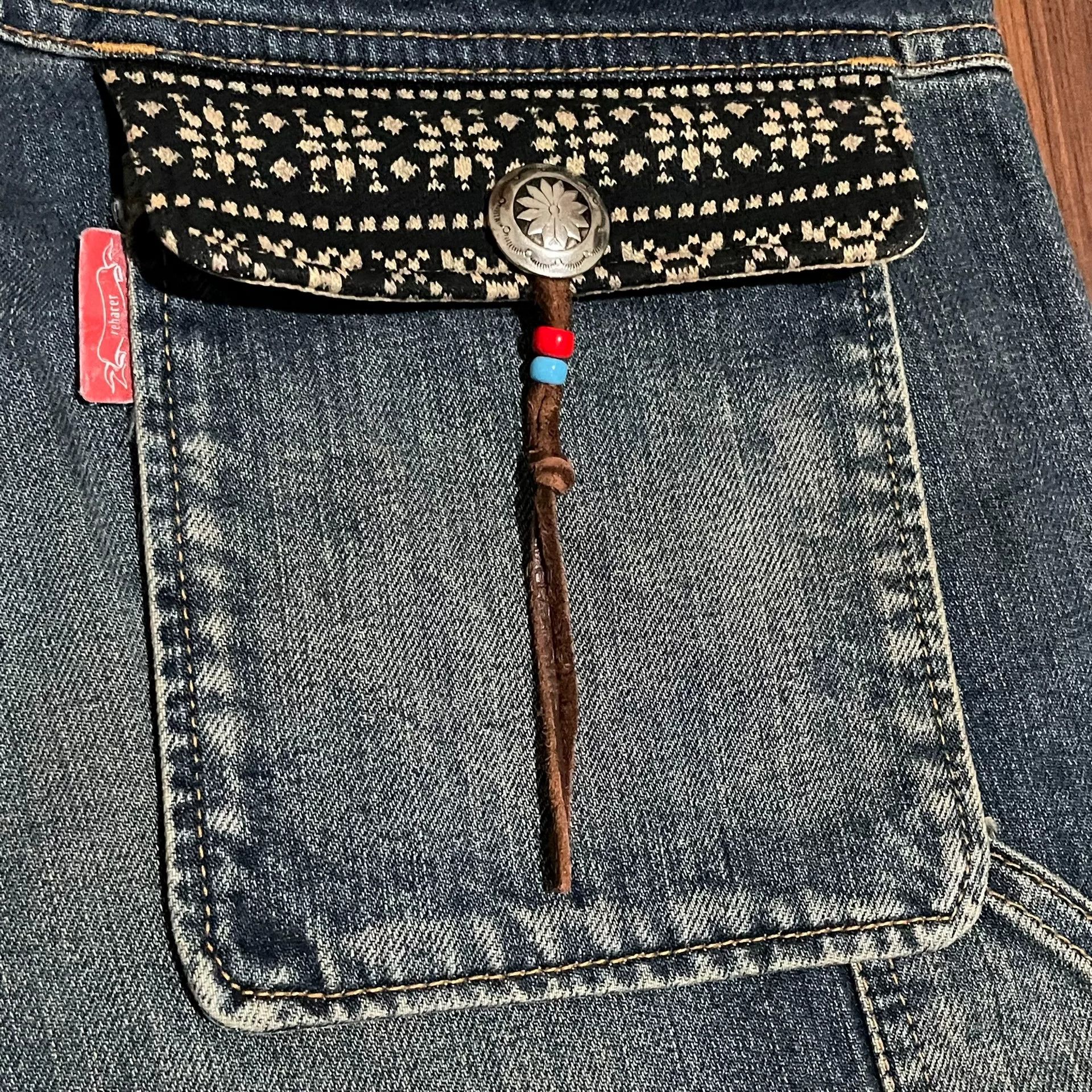 Other REHACER Ethnic Style Washed Jeans Size US 26 / EU 42 - 4 Thumbnail