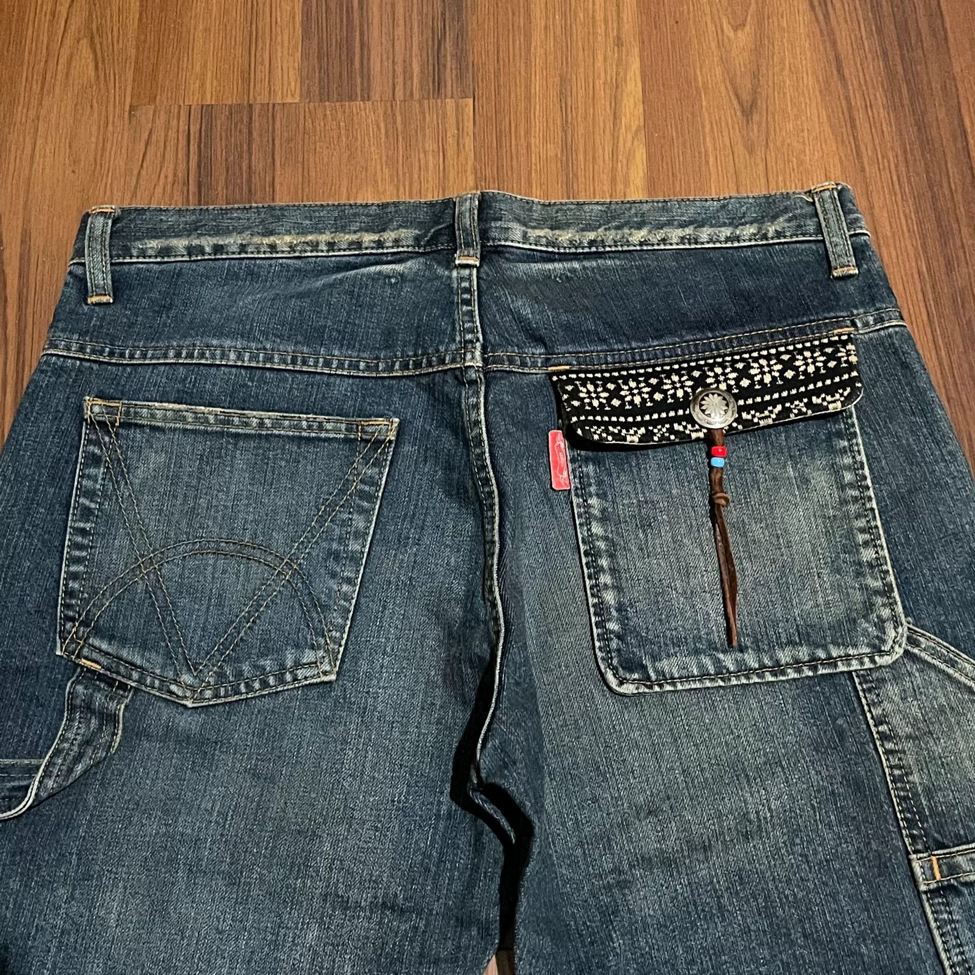 Other REHACER Ethnic Style Washed Jeans Size US 26 / EU 42 - 3 Thumbnail