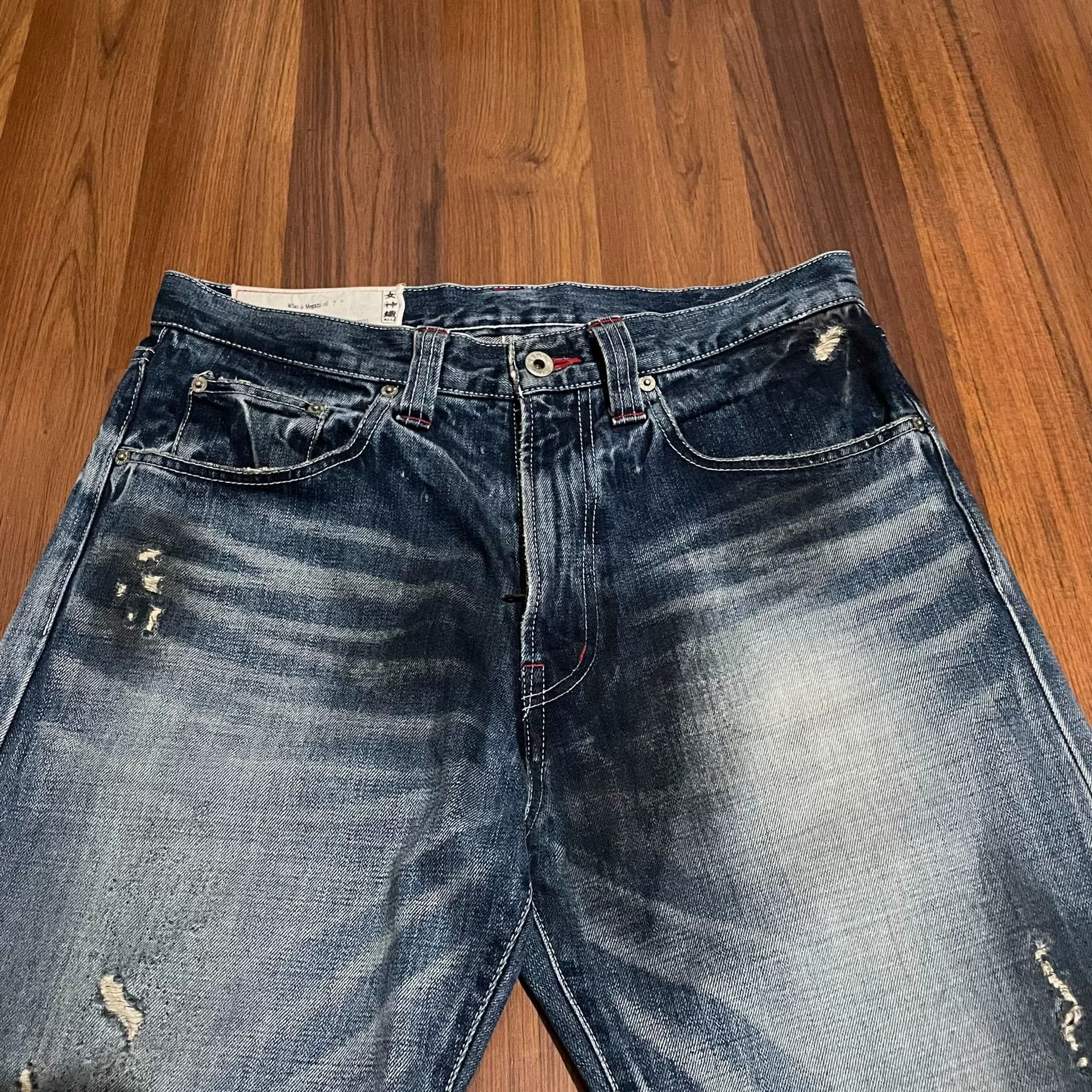 Other Japanese Washed Distressed Jeans Size 42" / US 20 - 5 Thumbnail