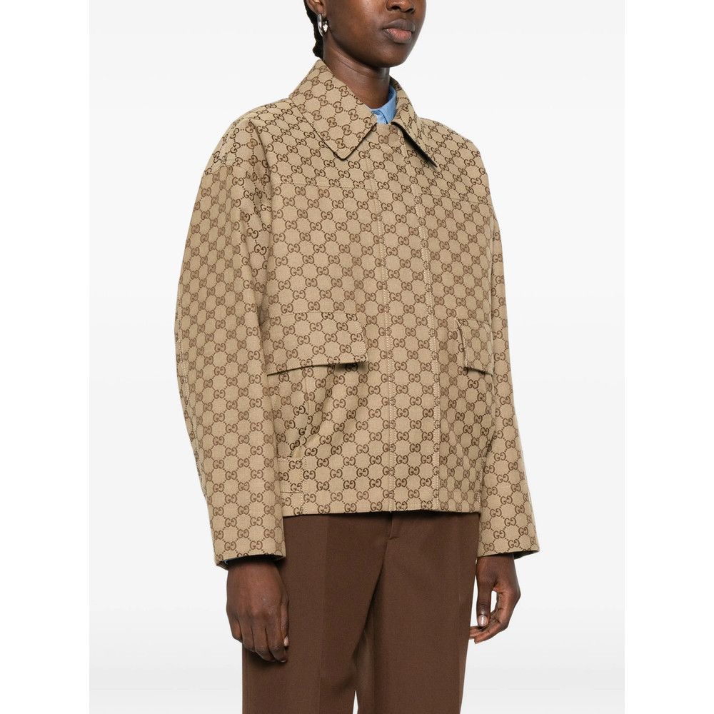 Gucci Gucci NEUTRALS Jackets - Bomber Jackets Size S / US 4 / IT 40 - 2 Thumbnail