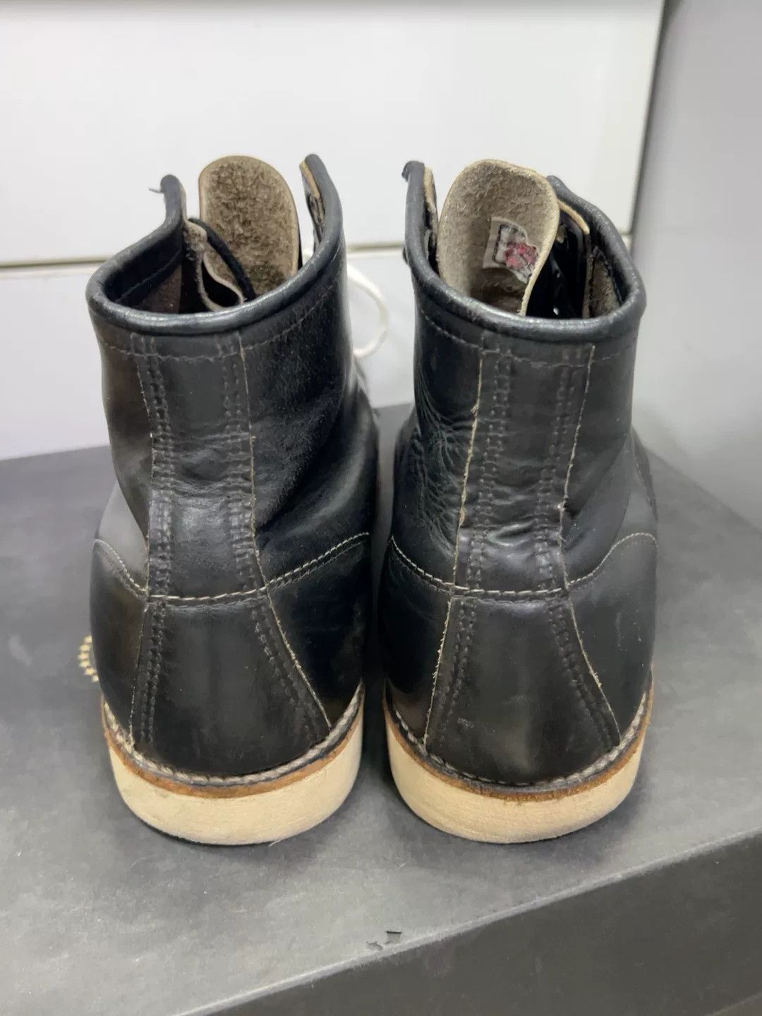 Other Black Dyed Leather Logo Boots Size US 7 / EU 40 - 3 Thumbnail