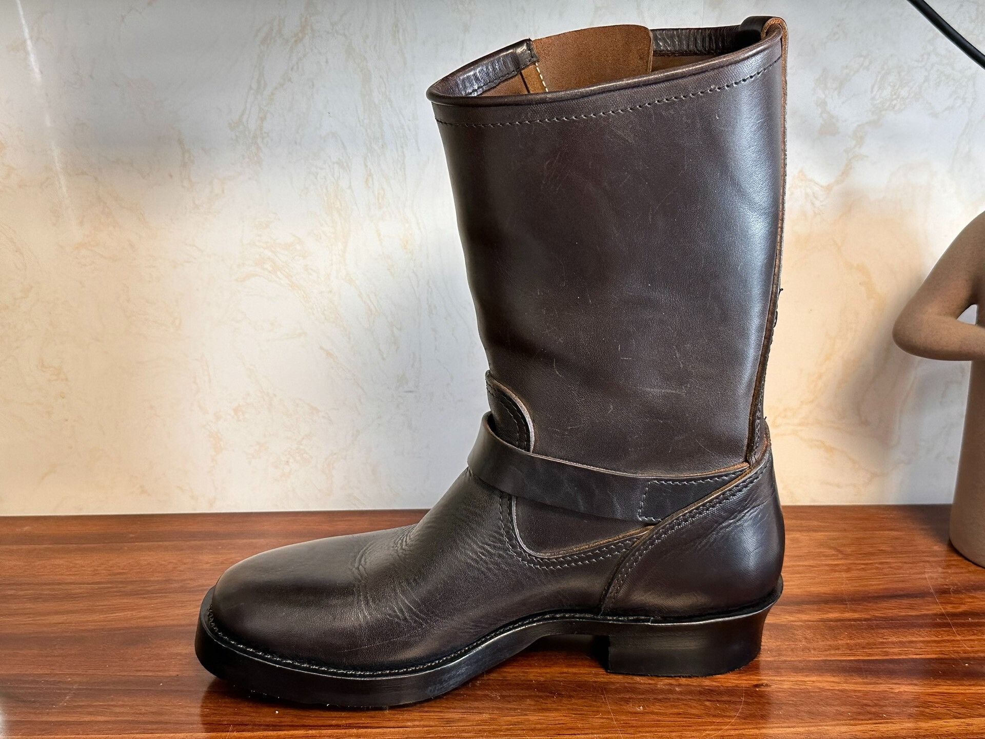 Other Attractions 444 Tea Core Engineer Boots Size US 6.5 / EU 39-40 - 5 Thumbnail