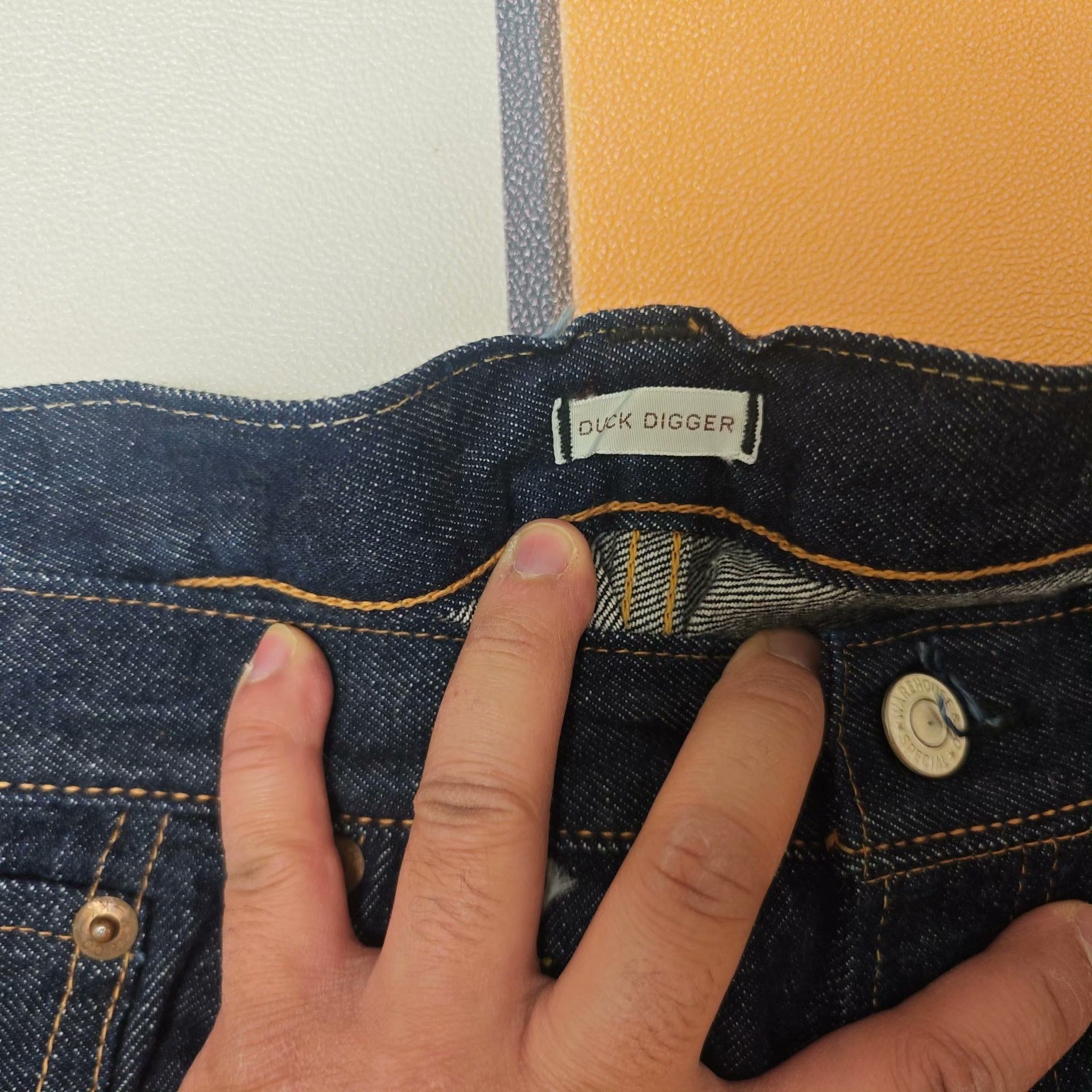 Other Warehouse Rare Twin DD Reprint 66 Jeans Size US 33 - 2 Thumbnail