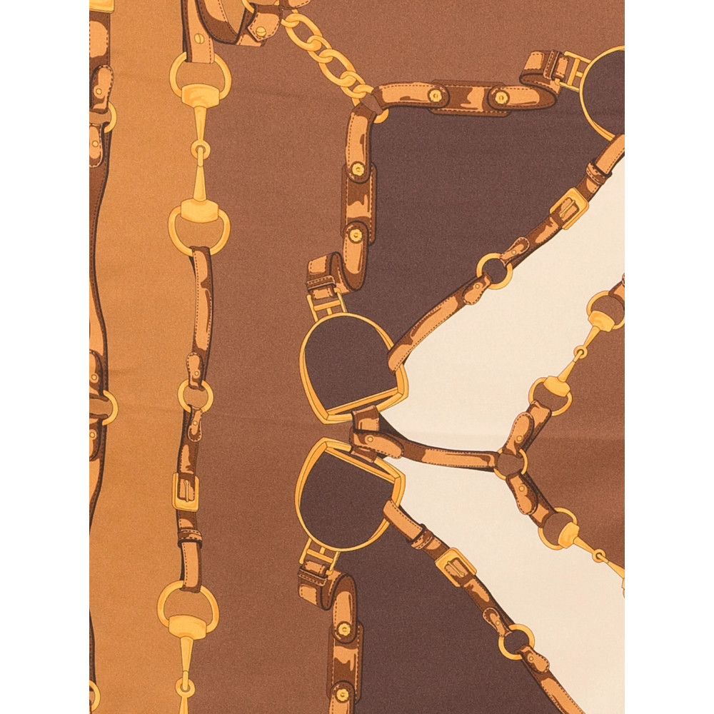 Gucci Gucci BROWN Scarves Size ONE SIZE - 3 Thumbnail