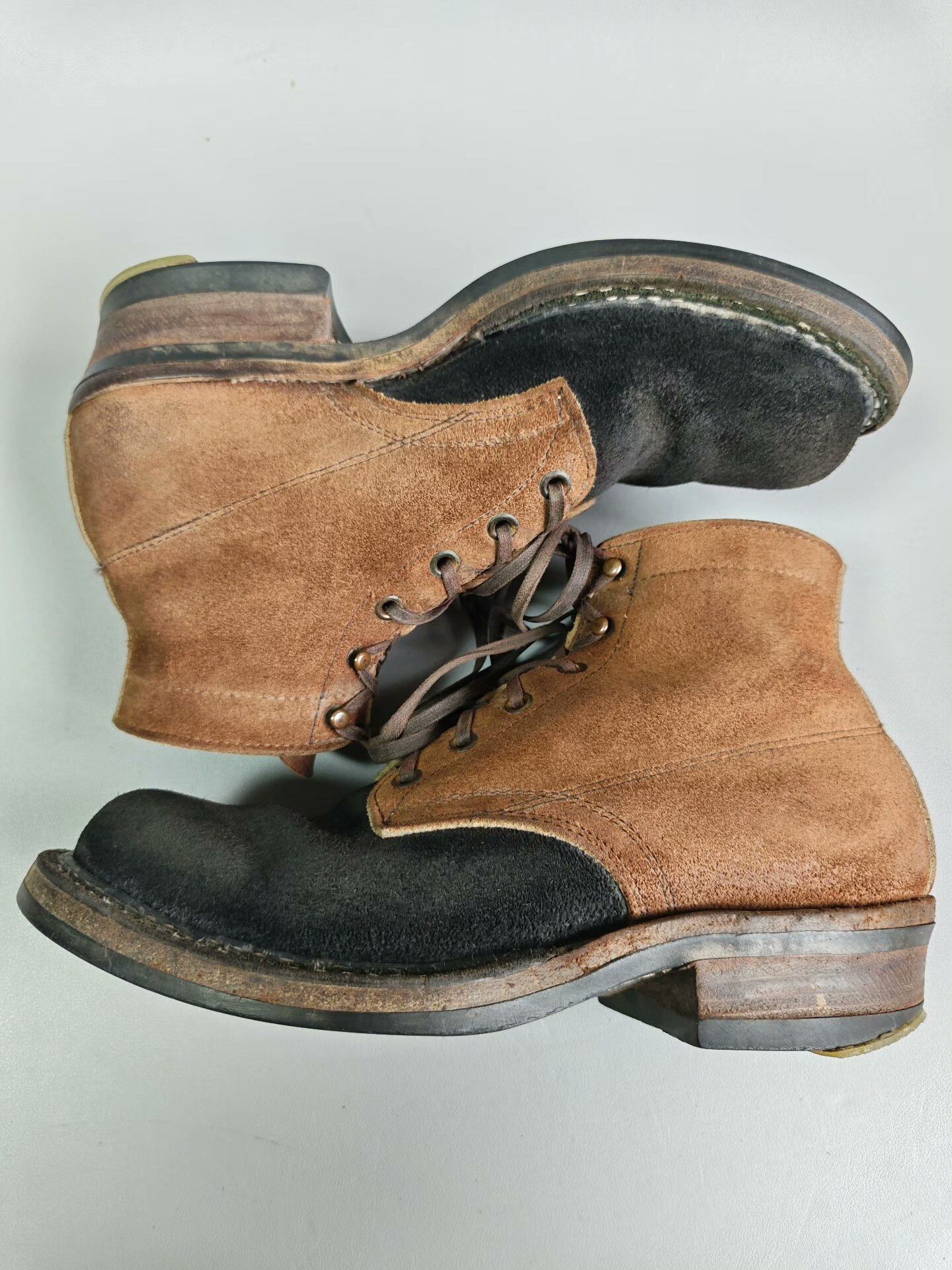 Other Brown Boots with Black Splicing Size US 6.5 / EU 39-40 - 5 Thumbnail