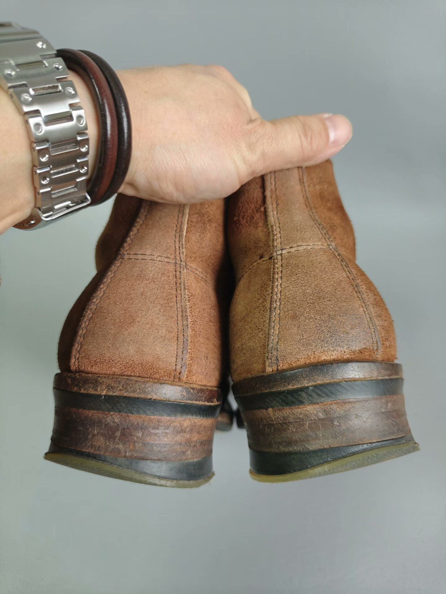 Other Brown Boots with Black Splicing Size US 6.5 / EU 39-40 - 6 Thumbnail