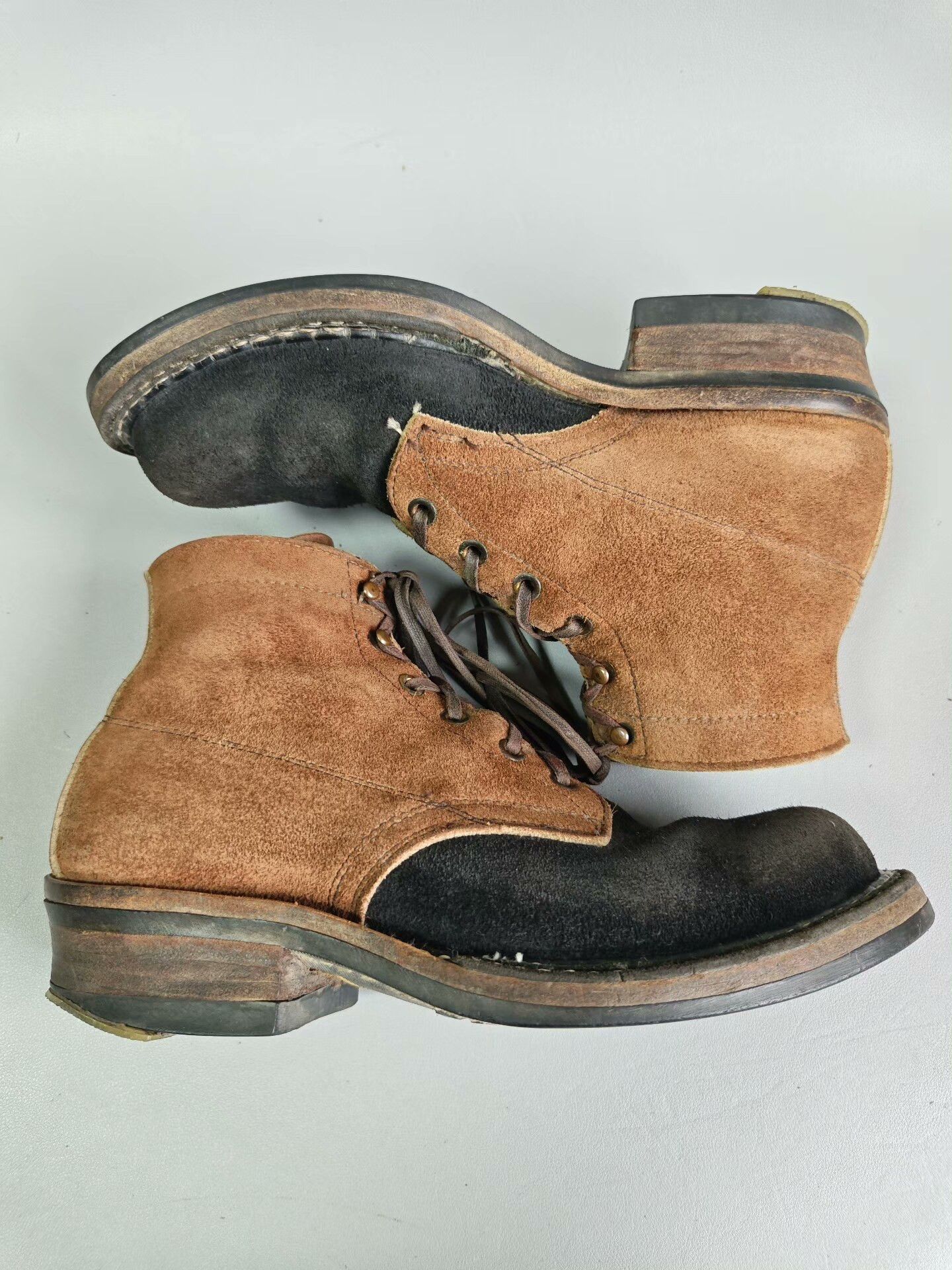 Other Brown Boots with Black Splicing Size US 6.5 / EU 39-40 - 4 Thumbnail