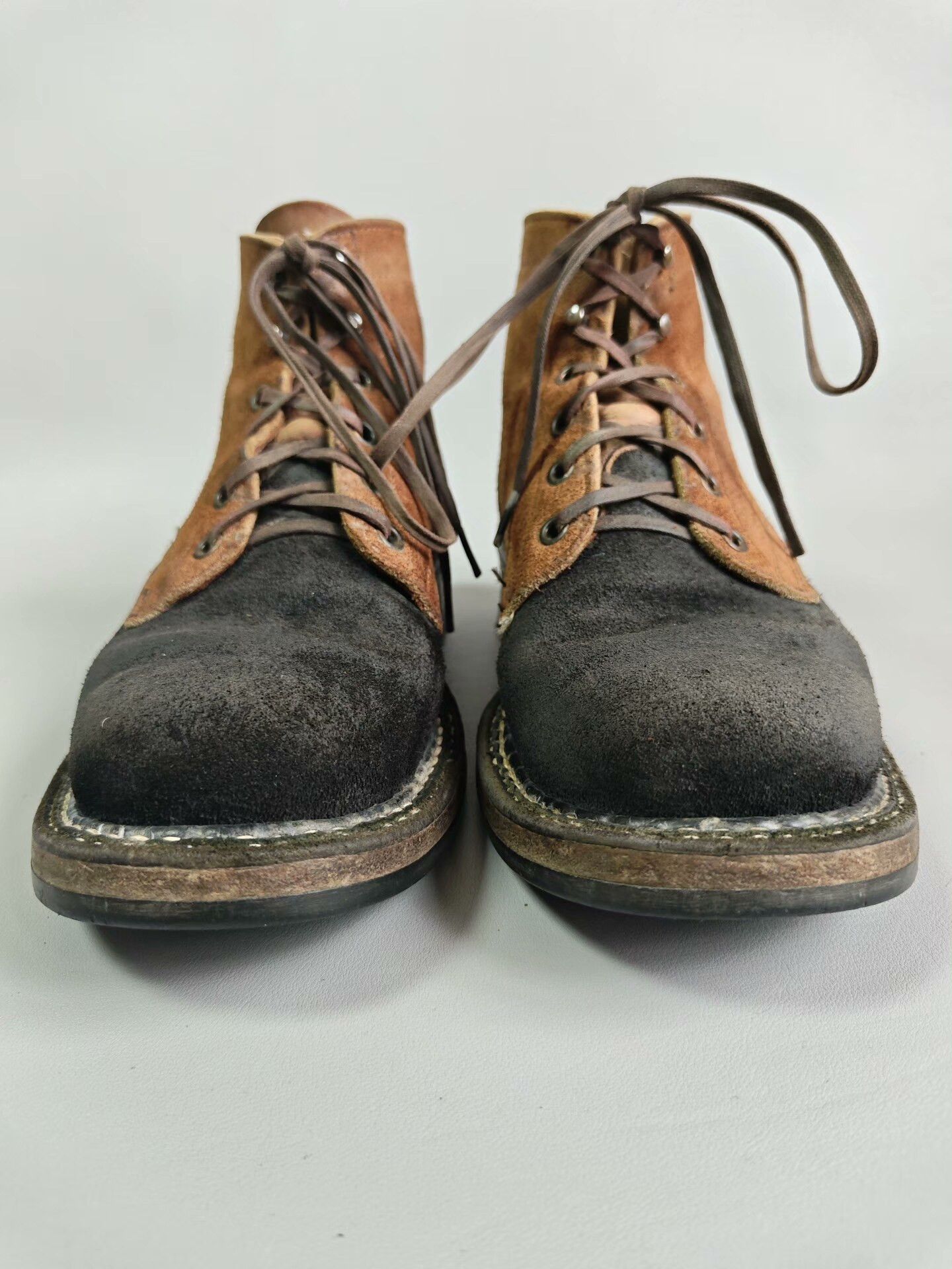 Other Brown Boots with Black Splicing Size US 6.5 / EU 39-40 - 2 Thumbnail