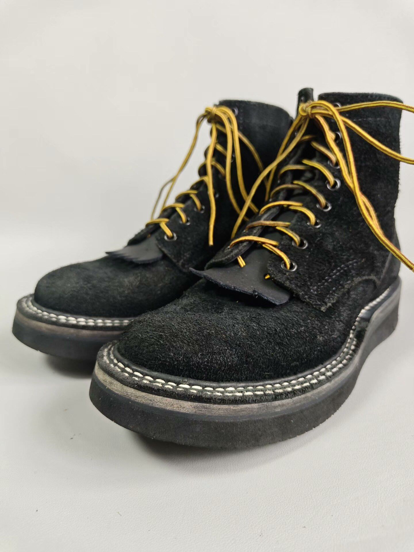 Other White Black Flip Top Classic Boots Size US 7 / EU 40 - 3 Thumbnail
