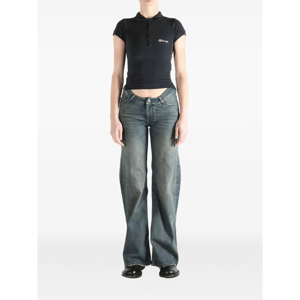 Balenciaga Balenciaga BLACK Tops - Polo Tops Size XS / US 0-2 / IT 36-38 - 5 Thumbnail