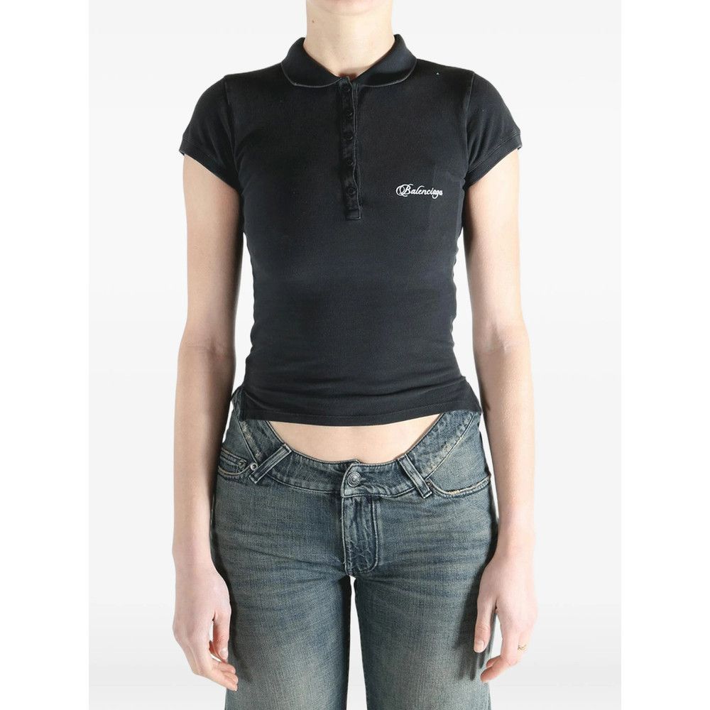 Balenciaga Balenciaga BLACK Tops - Polo Tops Size XS / US 0-2 / IT 36-38 - 3 Thumbnail