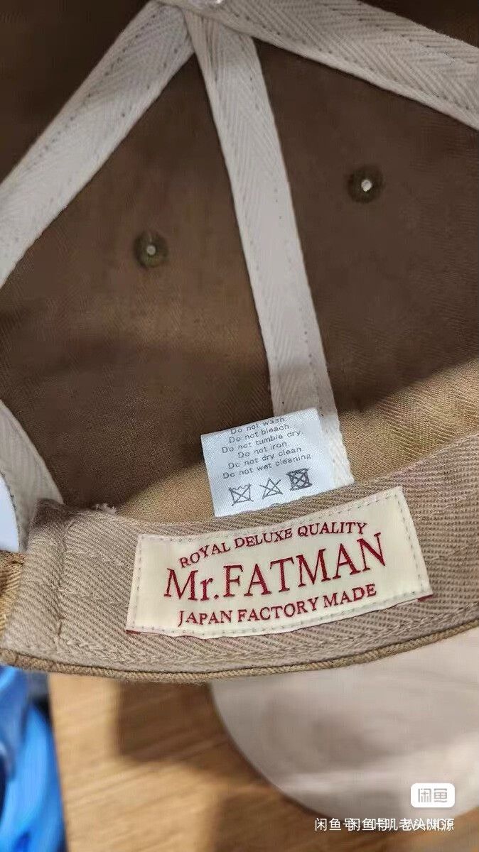 Other Mr Fatman Japan Washed Herringbone Baseball Cap Size ONE SIZE - 4 Thumbnail
