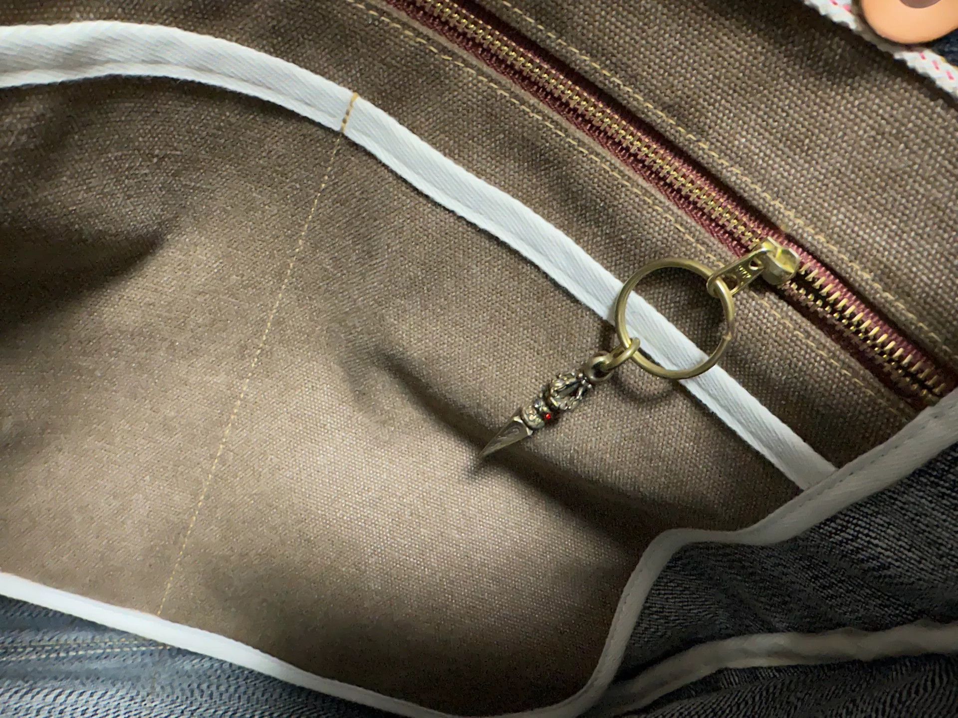 Other Medium Denim Leather Bucket Backpack Size ONE SIZE - 8 Thumbnail