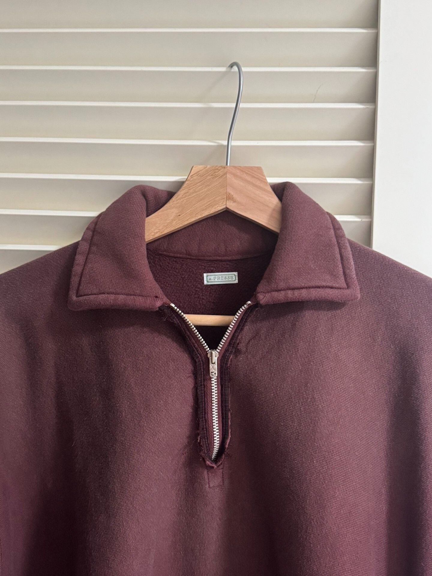 A.PRESSE a.presse Vintage Half Zip Sweat 25AW Size US L / EU 52-54 / 3 - 2 Thumbnail