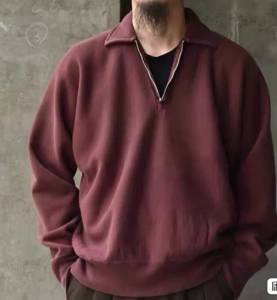 A.PRESSE a.presse Vintage Half Zip Sweat 25AW Size US L / EU 52-54 / 3 - 7 Thumbnail