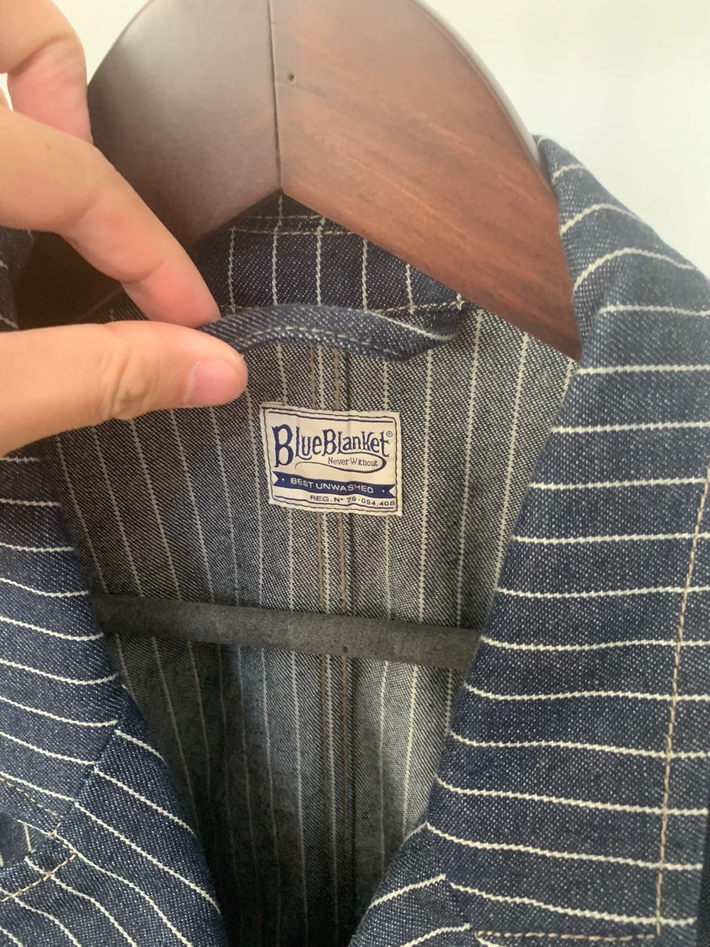 Japanese Brand Blue Blanket v02 Cotton Vest Size US S / EU 44-46 / 1 - 4 Thumbnail