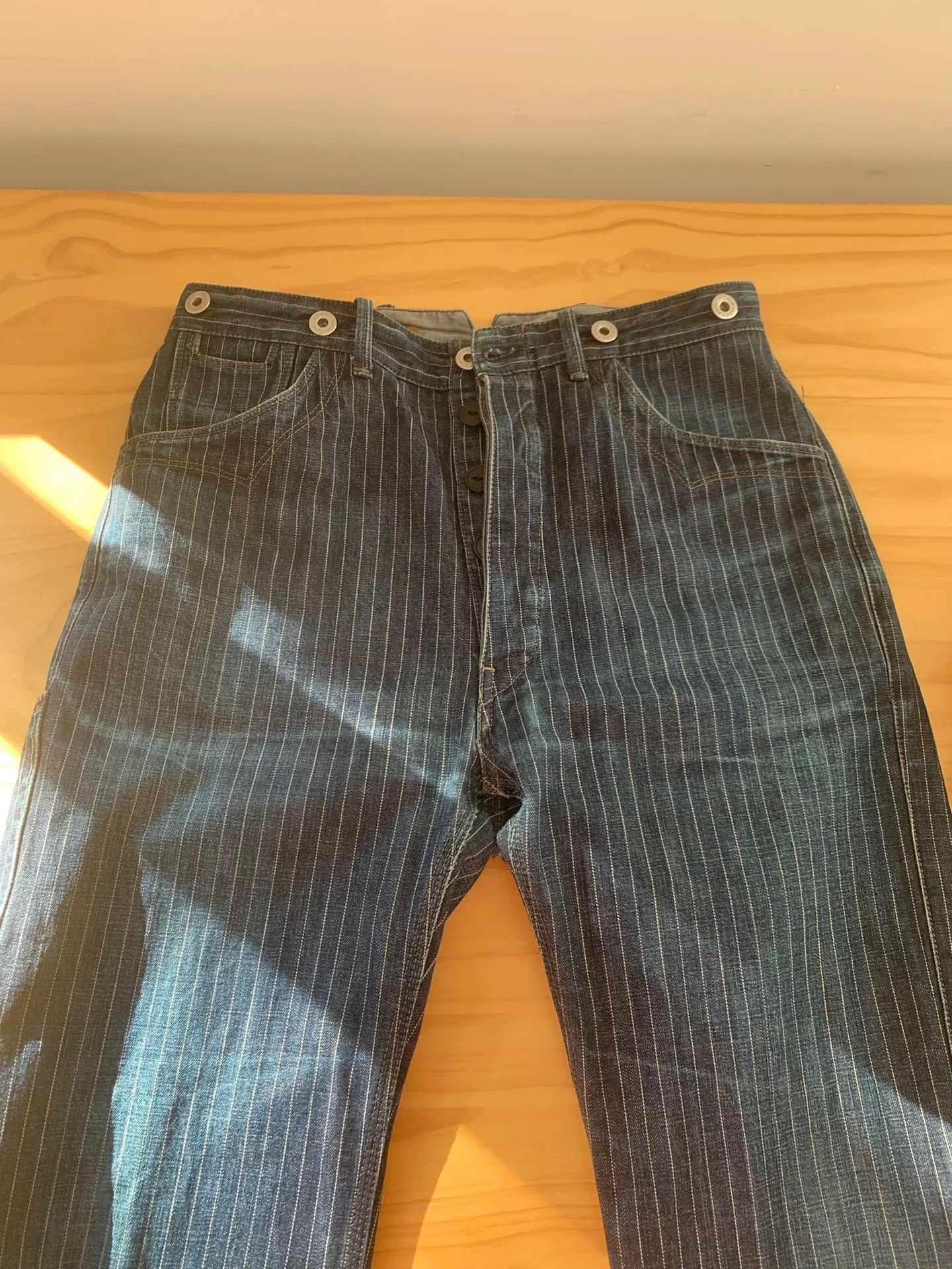 Japanese Brand Blue Work Pants Size US 28 / EU 44 - 2 Thumbnail