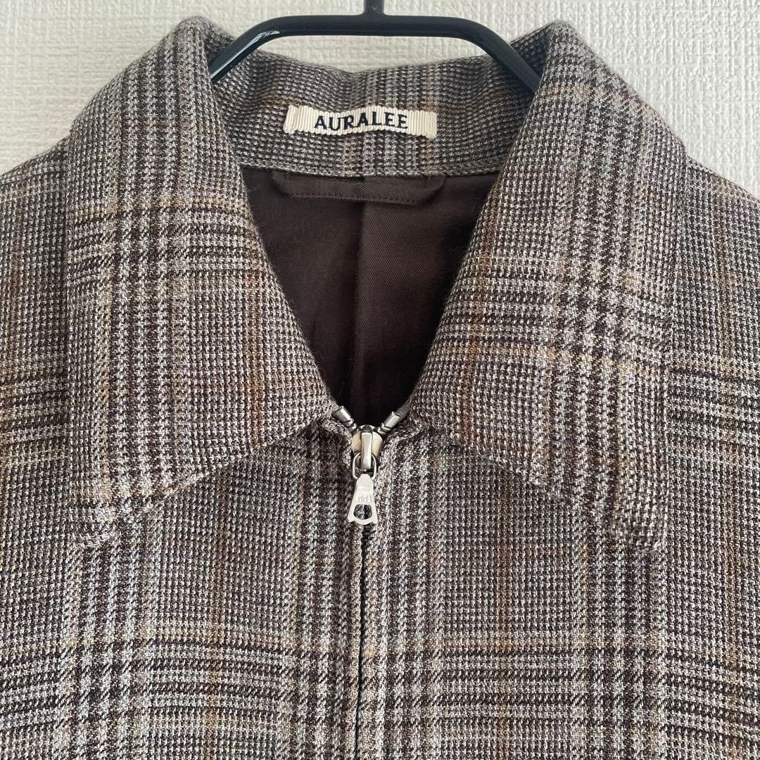 Auralee Auralee 17AW Wool Plaid Zip Jacket Size US L / EU 52-54 / 3 - 3 Thumbnail
