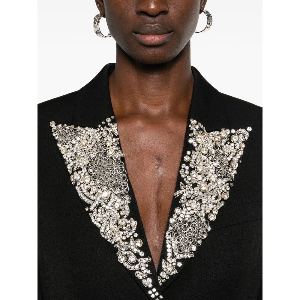 Alexander McQueen Alexander Mcqueen BLACK Jackets - Blazers Size M / US 6-8 / IT 42-44 - 2 Thumbnail