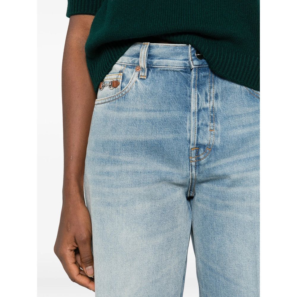 Gucci Gucci BLUE Denim - Flared Jeans Size 24" / US 00 / IT 34 - 2 Thumbnail