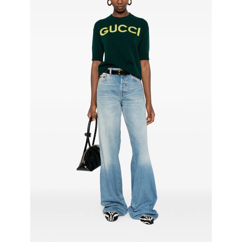Gucci Gucci BLUE Denim - Flared Jeans Size 24" / US 00 / IT 34 - 3 Thumbnail