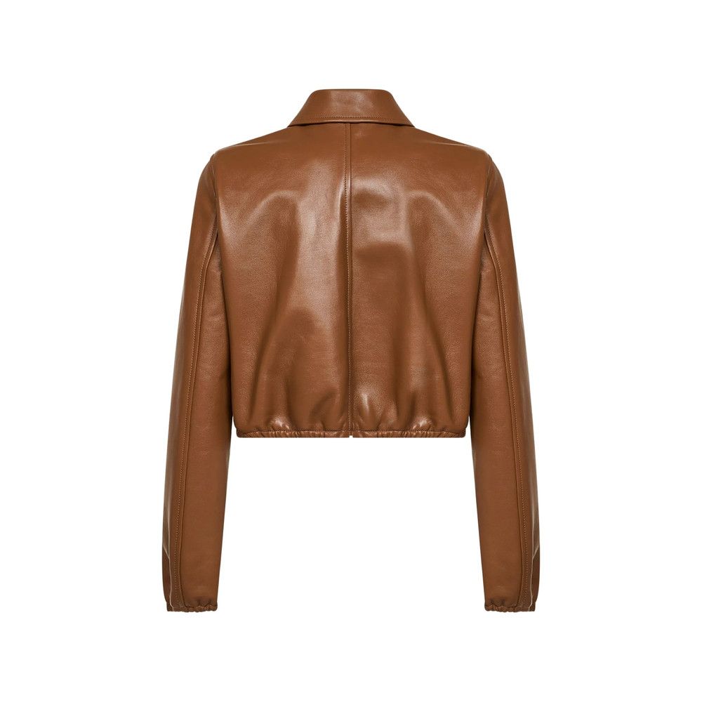 Gucci Gucci BROWN Jackets - Leather Jackets Size S / US 4 / IT 40 - 2 Thumbnail