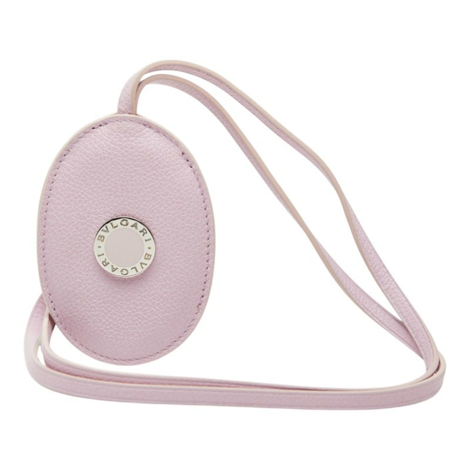 Bvlgari BVLGARI Crochet Key Ring Neck Holder Pink Leather Women's Size ONE SIZE - 3 Thumbnail