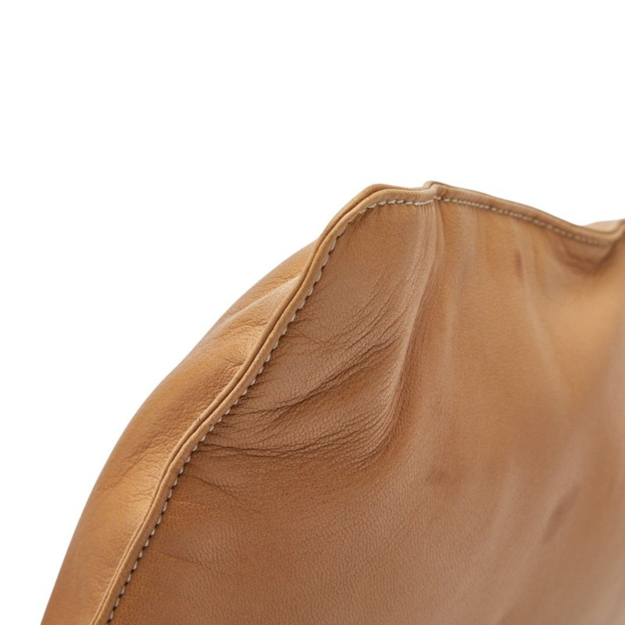 Loewe LOEWE Anagram Tote Bag, Beige Leather, Women's Size ONE SIZE - 5 Thumbnail