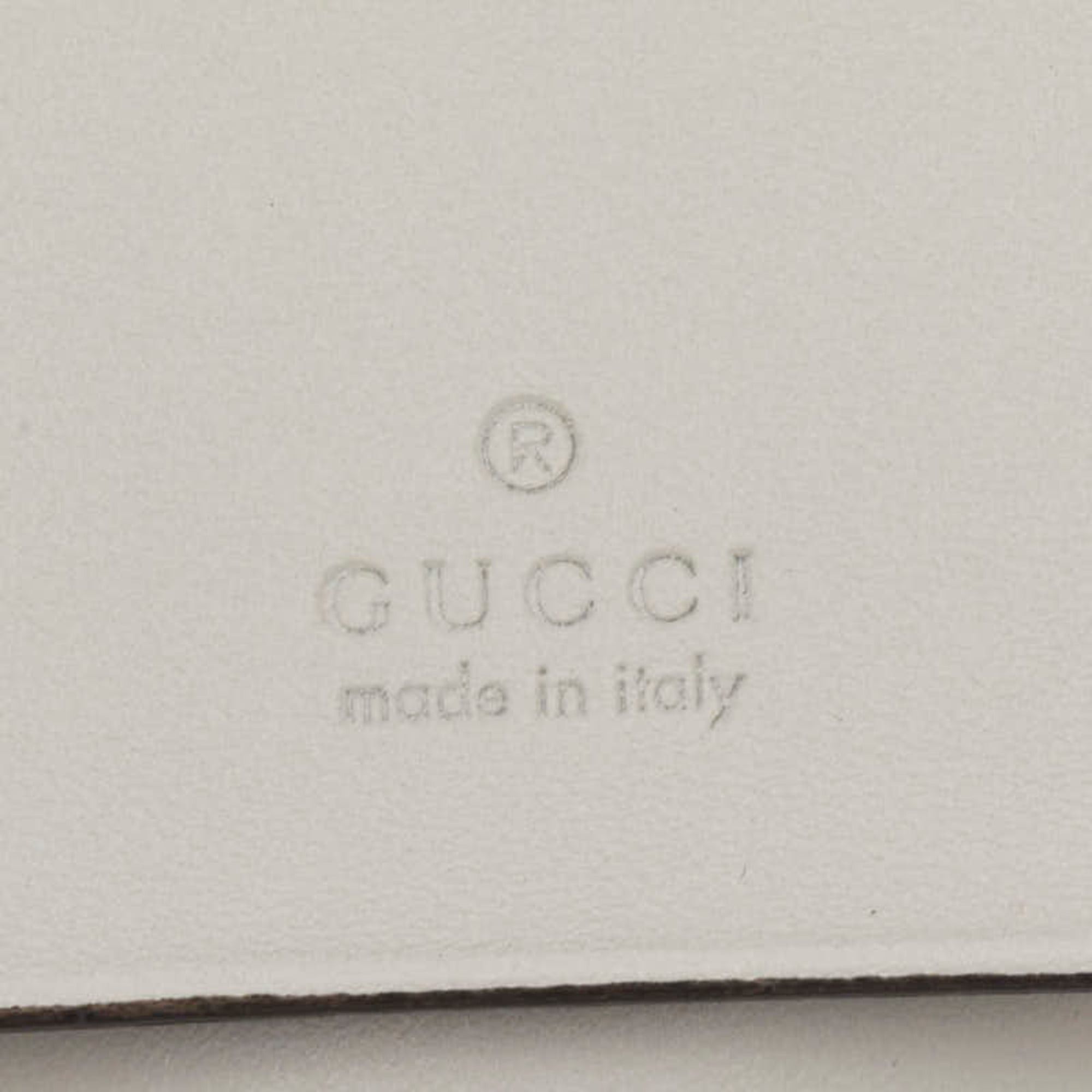 Gucci Gucci Guccissima Ribbon 6-Ring Key Case 388682 White Leather Women's GUCCI Size ONE SIZE - 7 Thumbnail