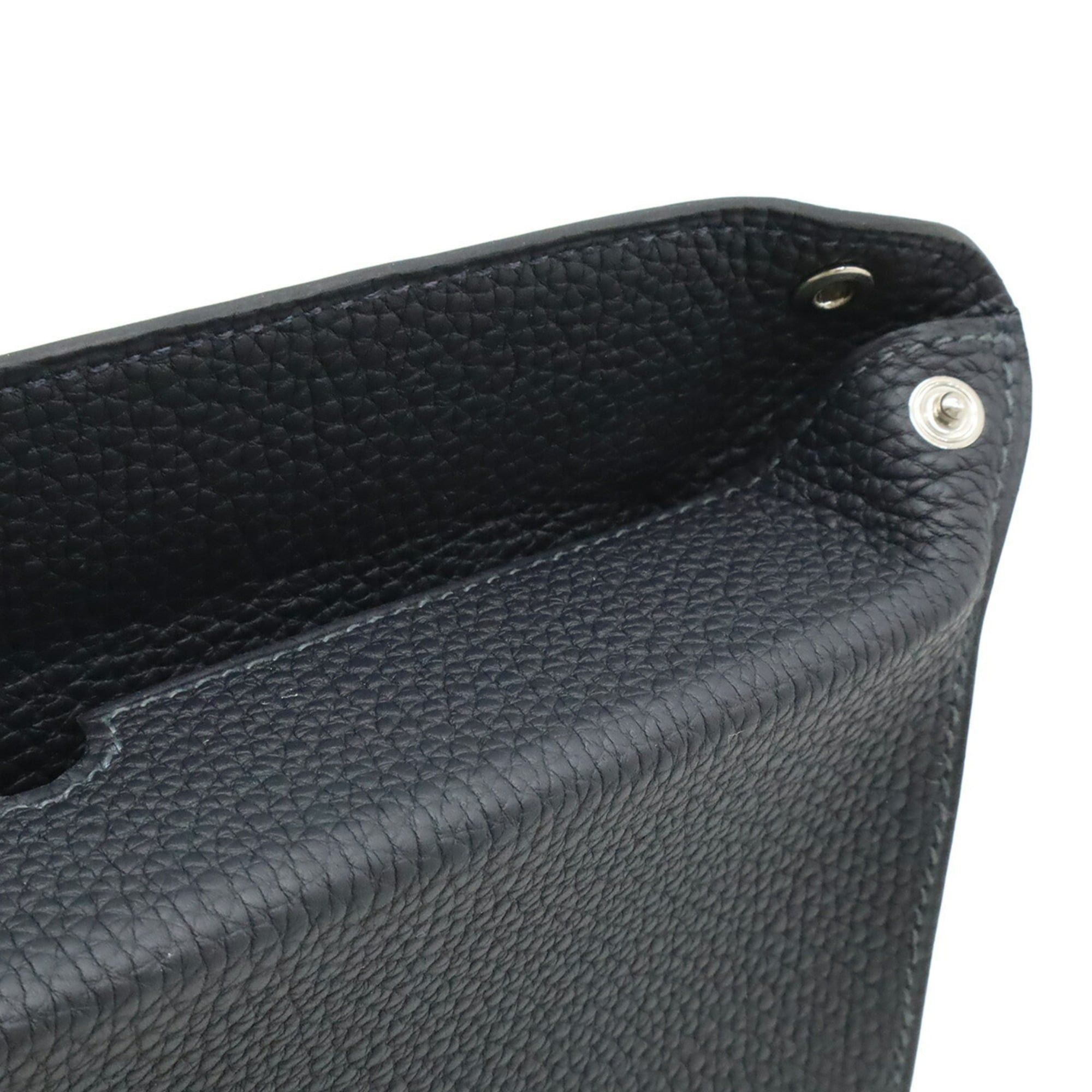 Hermes HERMES Hermès Vide Poche H Evelyn Shoulder Bag Togo Black W Stamp Size ONE SIZE - 7 Thumbnail