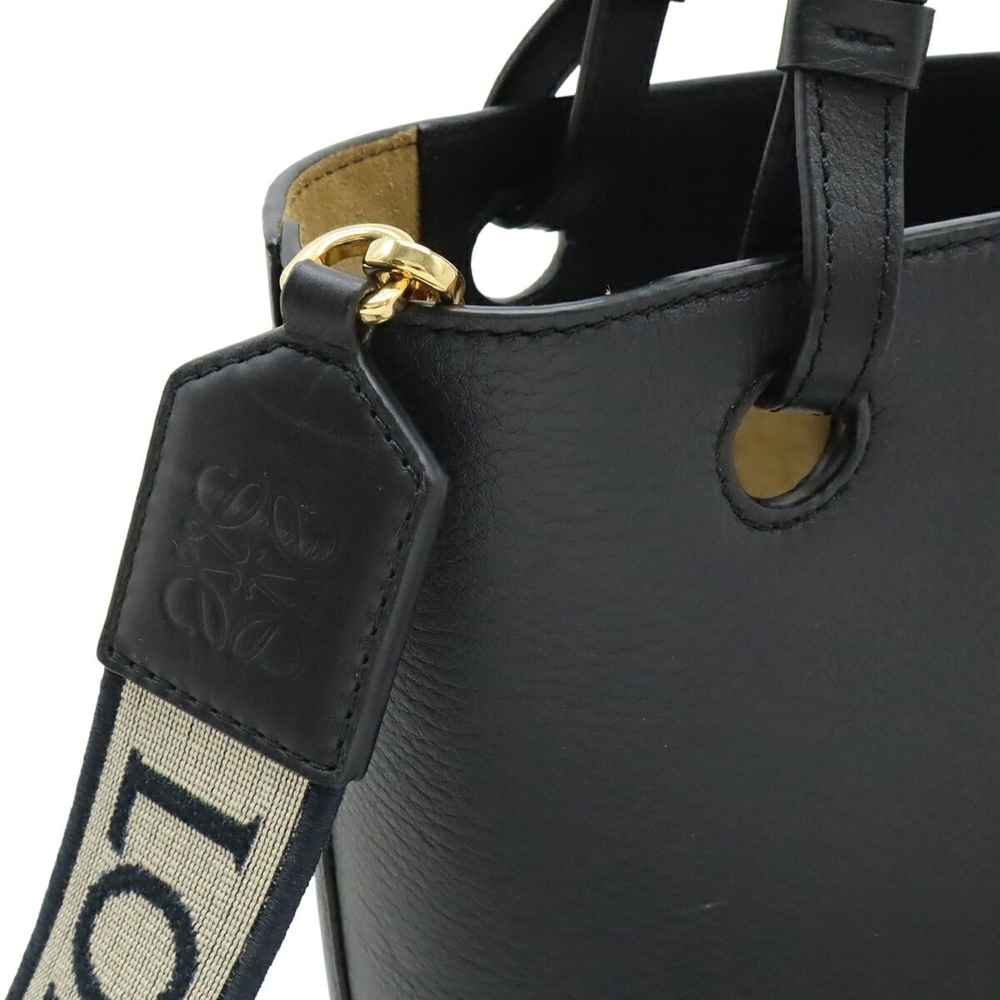 Loewe LOEWE Inflated Anagram Tote Mini Bag, Handbag/Shoulder Black Leather, A717S74X05 Size ONE SIZE - 7 Thumbnail