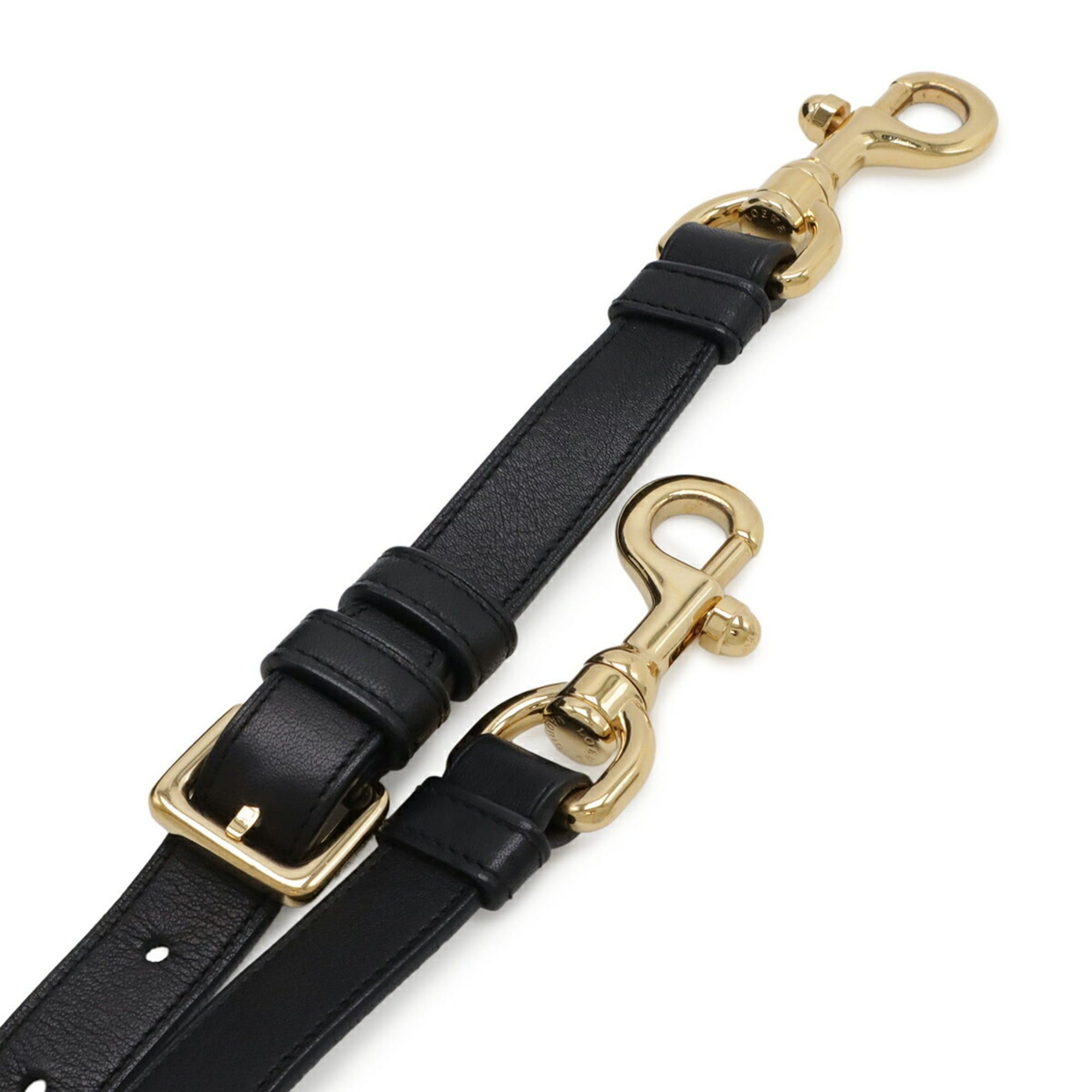 Loewe LOEWE Fusta 31 Handbag/Shoulder Bag in Black Leather (316.26.F24) Size ONE SIZE - 7 Thumbnail