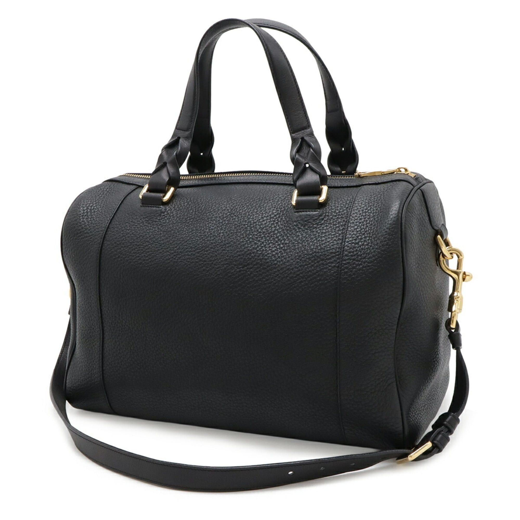 Loewe LOEWE Fusta 31 Handbag/Shoulder Bag in Black Leather (316.26.F24) Size ONE SIZE - 3 Thumbnail