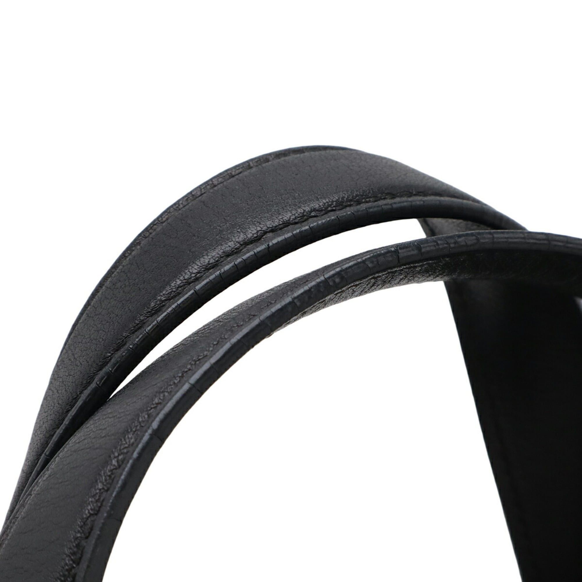 Loewe LOEWE Fusta 31 Handbag/Shoulder Bag in Black Leather (316.26.F24) Size ONE SIZE - 6 Thumbnail