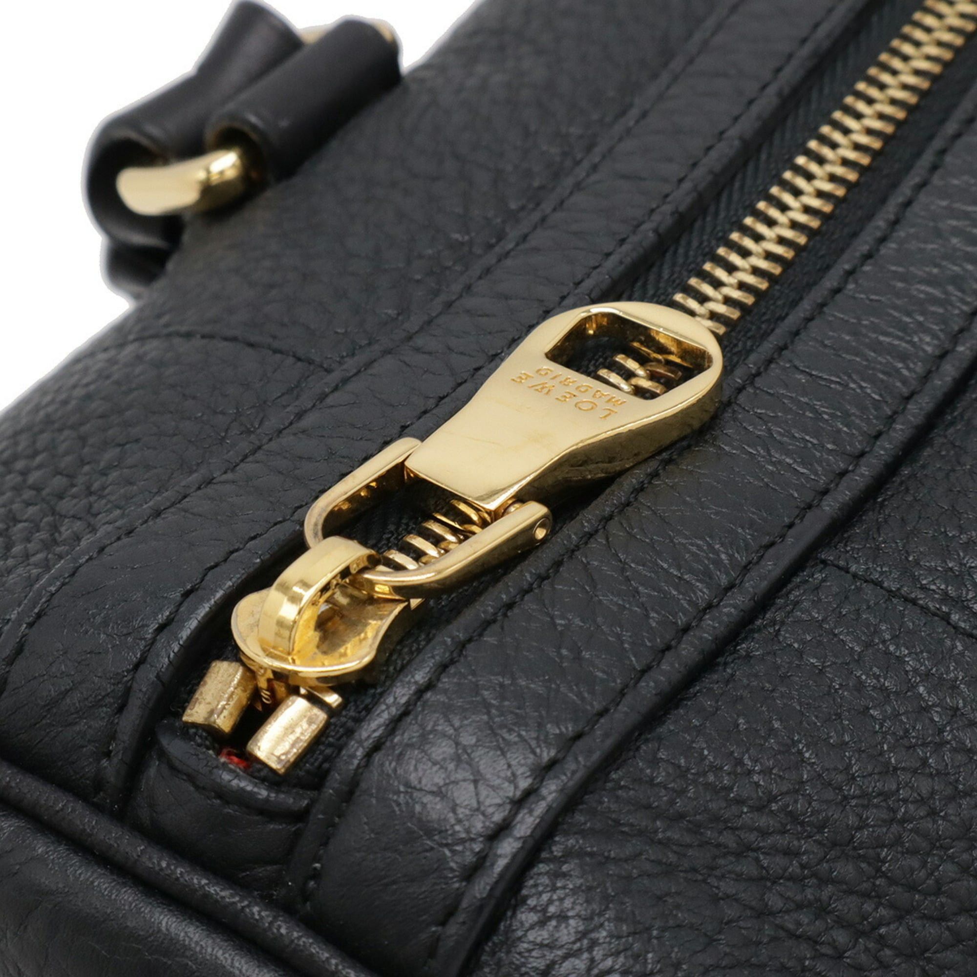 Loewe LOEWE Fusta 31 Handbag/Shoulder Bag in Black Leather (316.26.F24) Size ONE SIZE - 5 Thumbnail